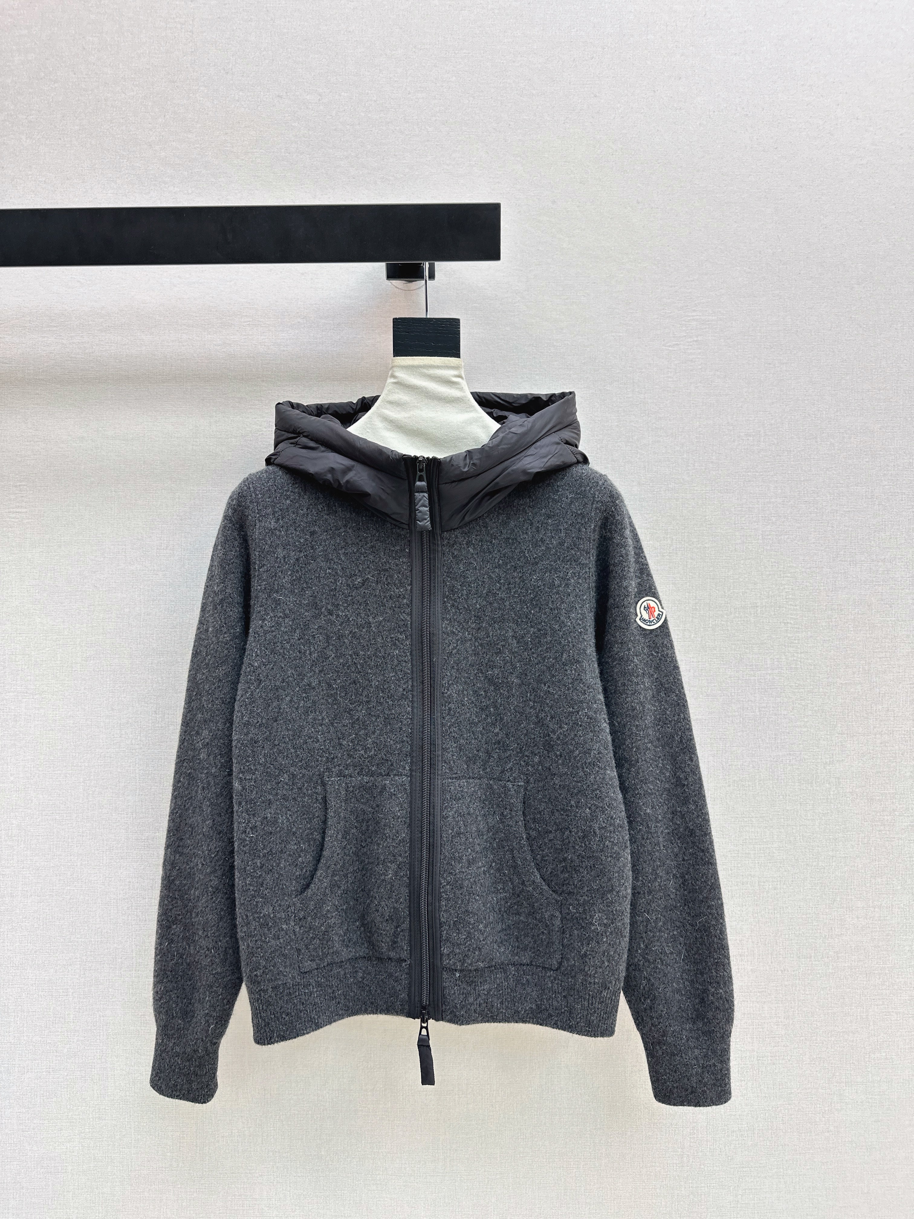 Monc 26ss hooded cardigan jacket