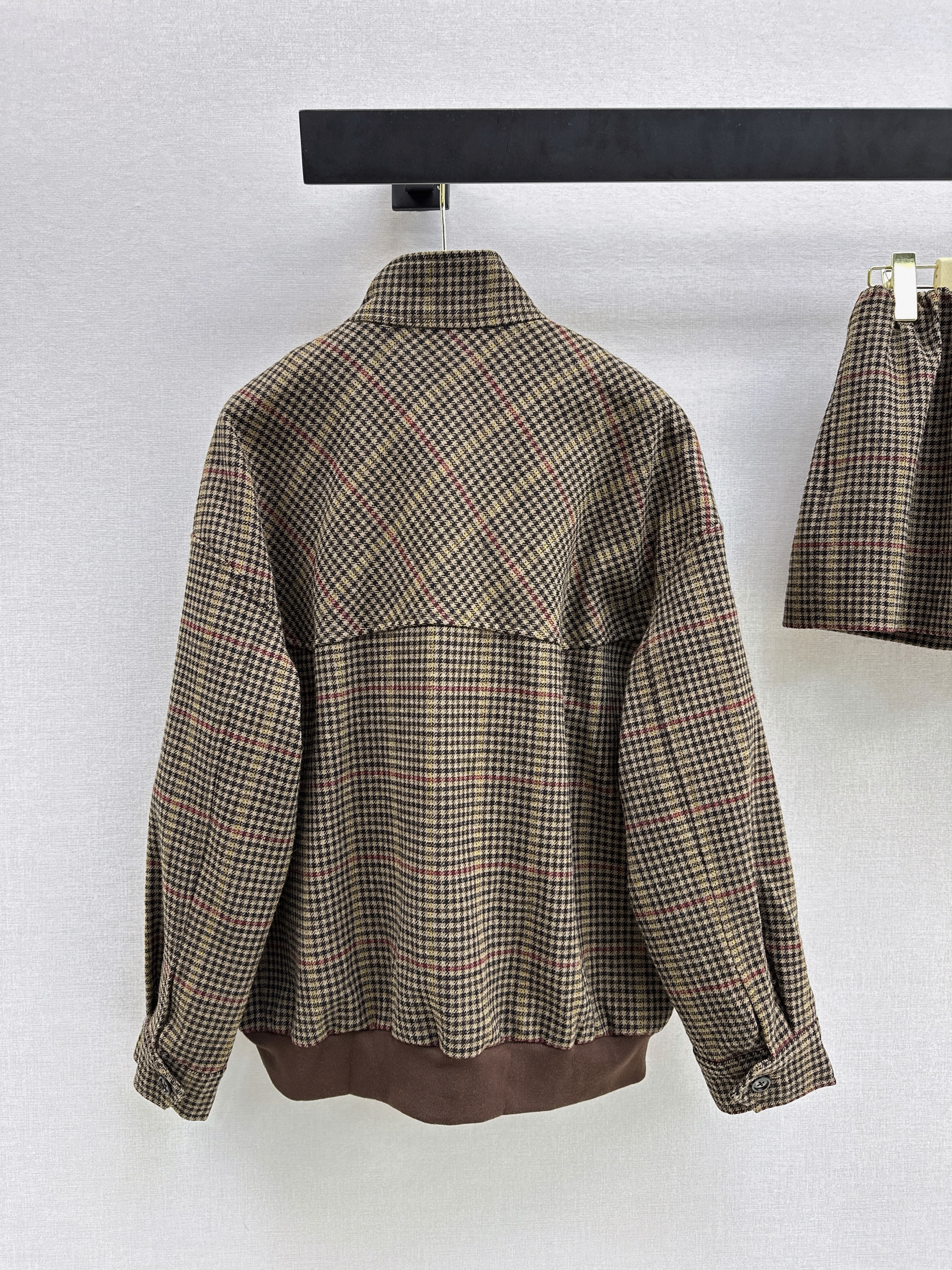 Miu 26ss check jacket