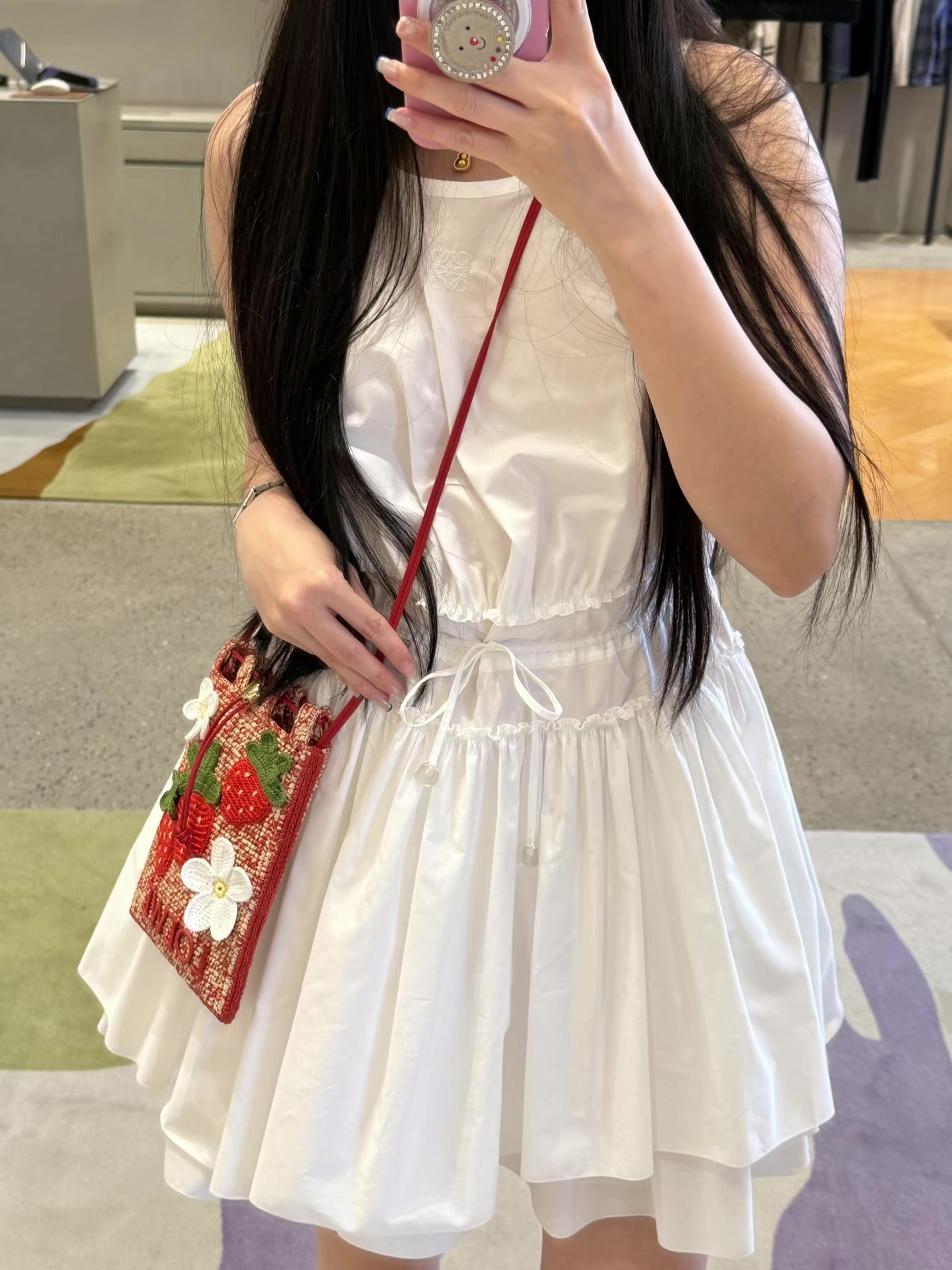 Loe 26ss drawstring dress