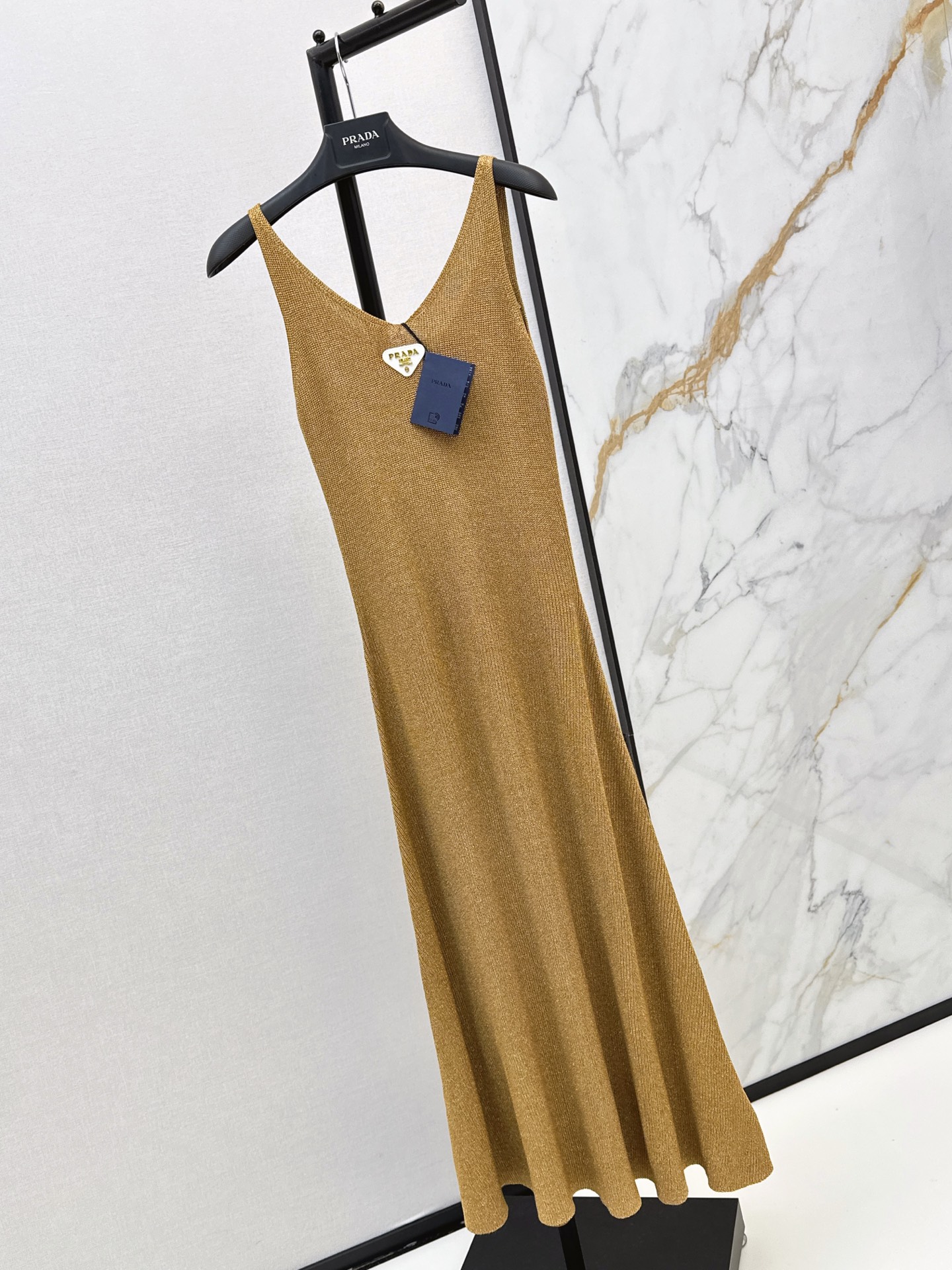Pra 26ss sleeveless knit dress