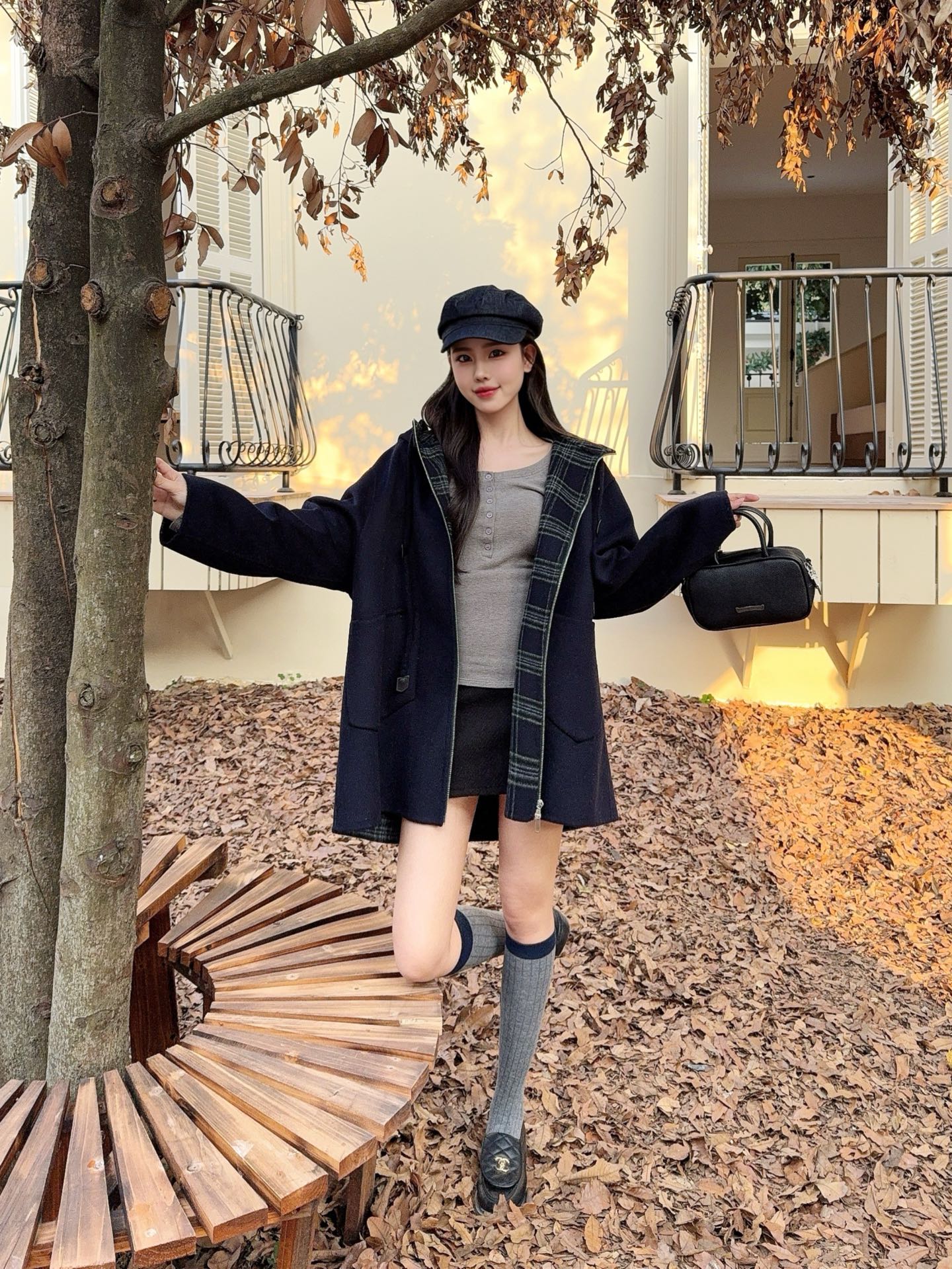 Celi 26ss hooded woolen jacket