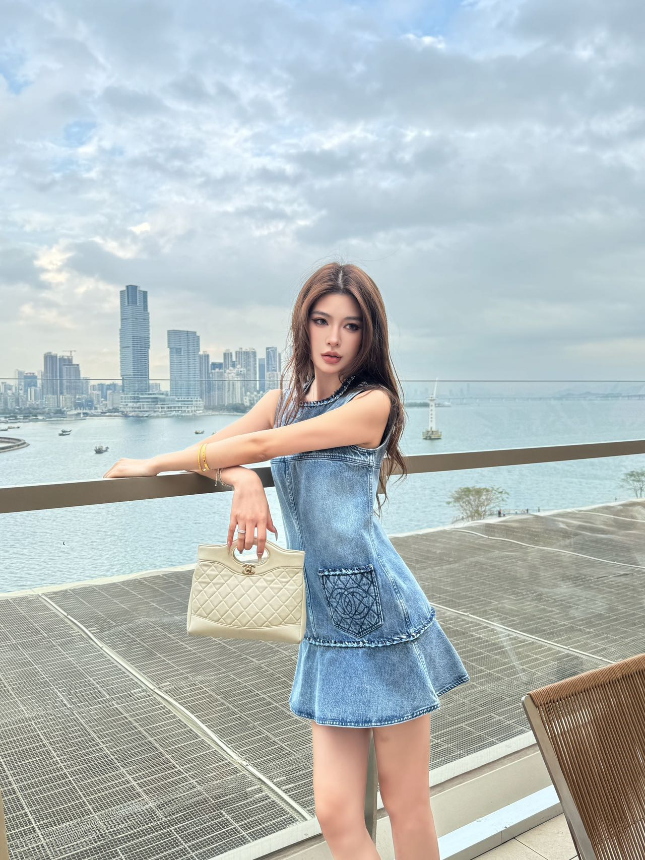 Chan 26ss denim dress