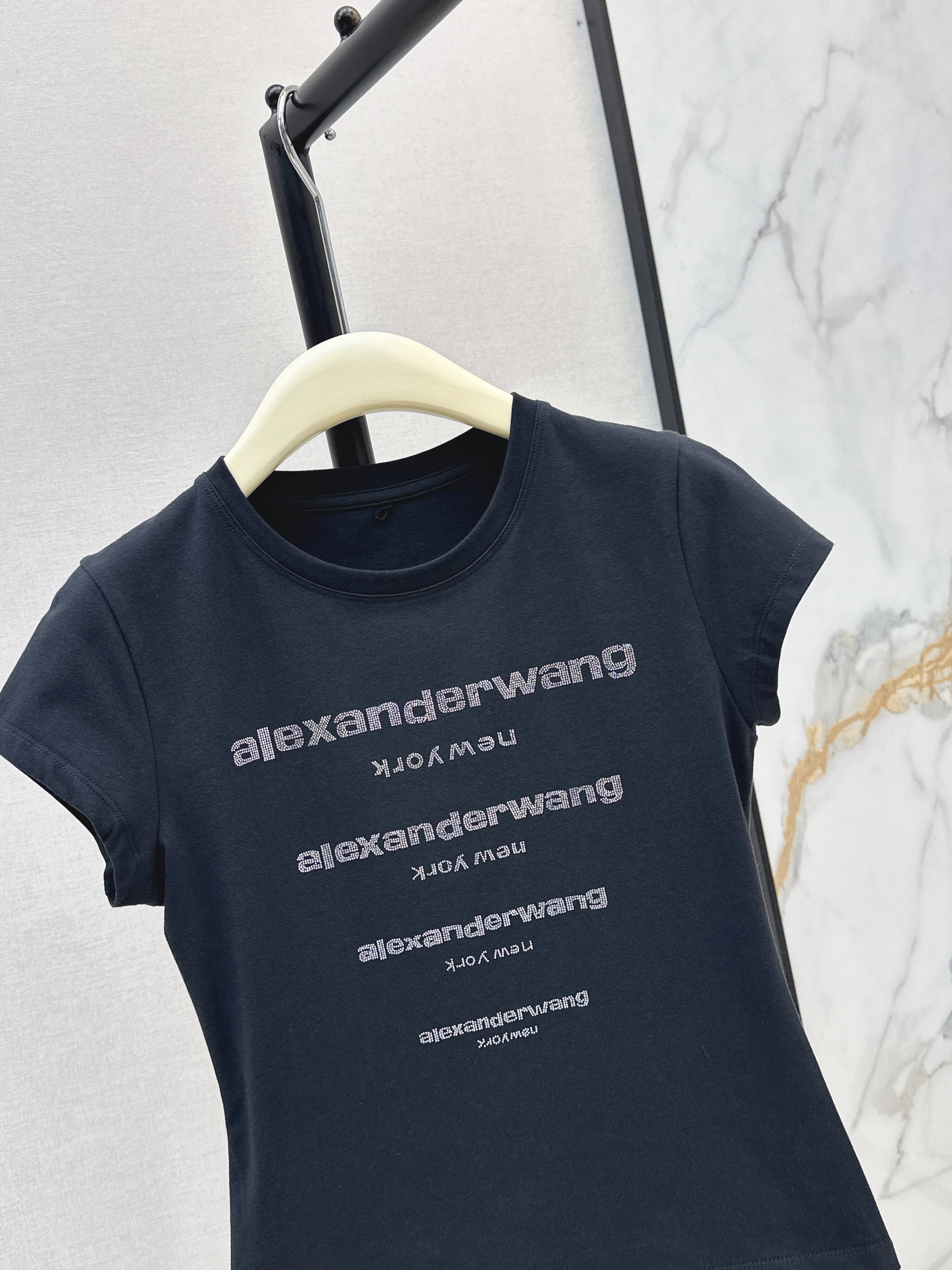 Alex 26ss rhinestone t-shirt