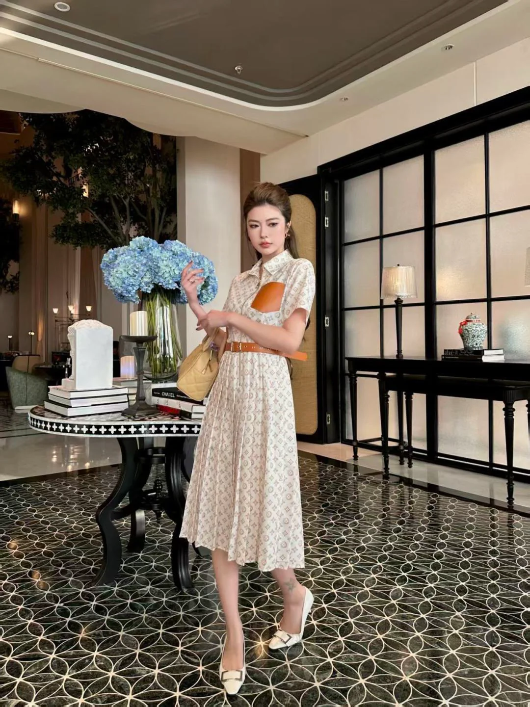 Louis 26ss print dress