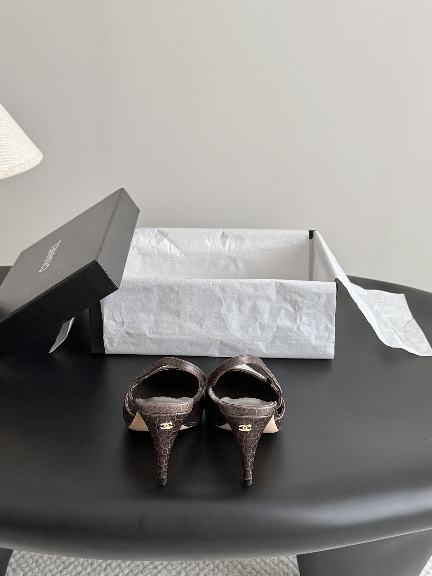 Chan 26A slingback heel