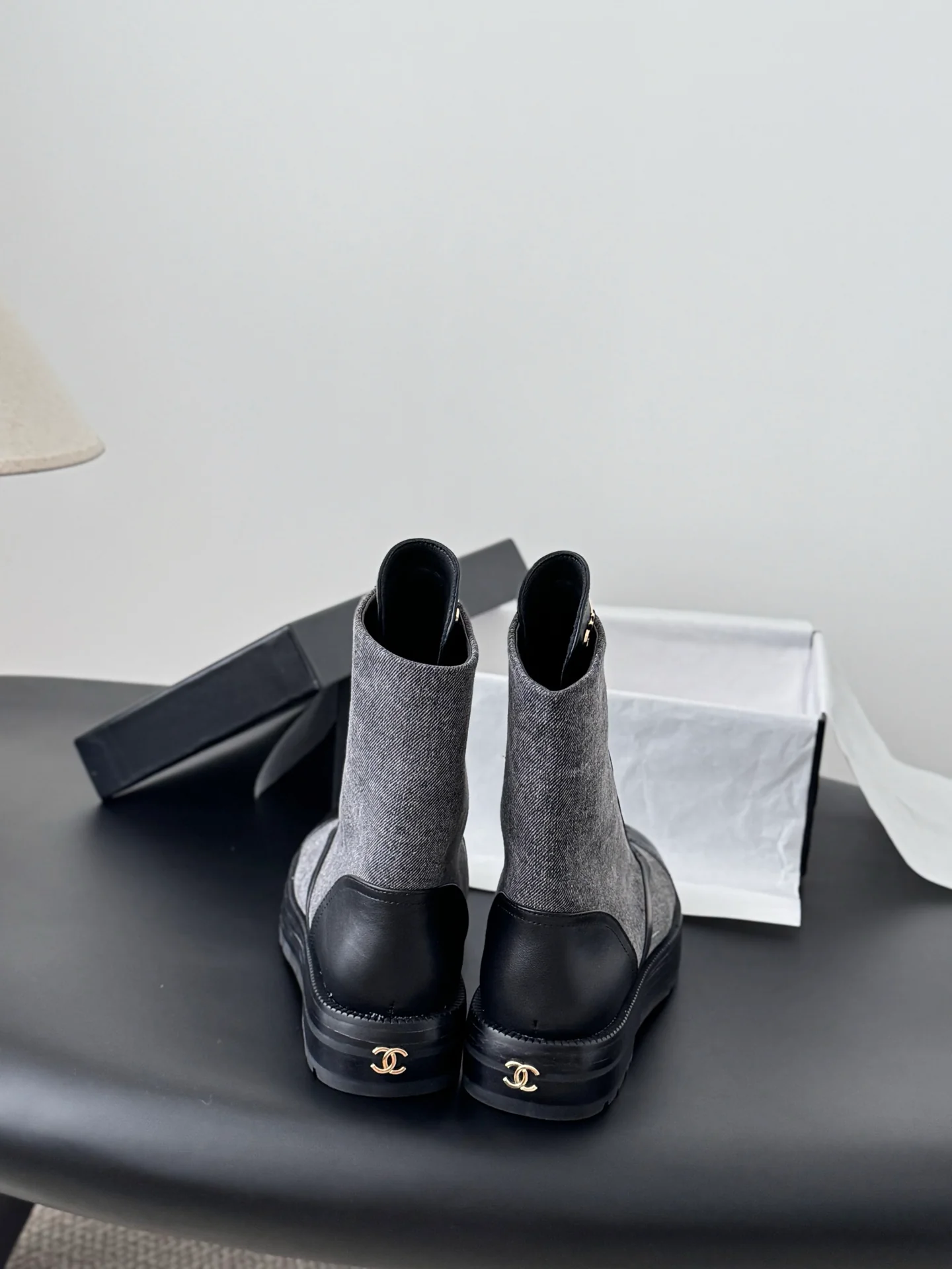 Chan 25fw ankle boots