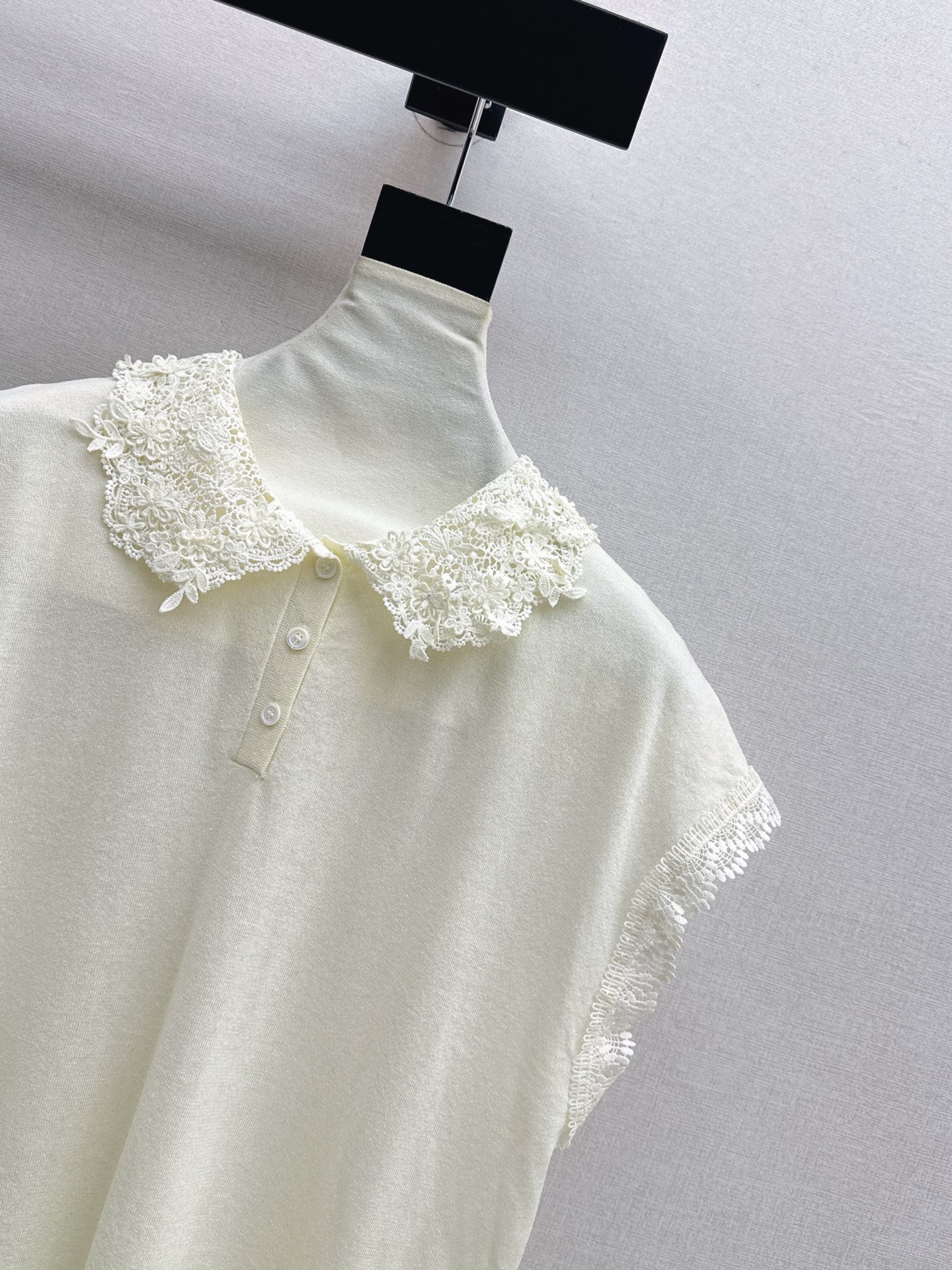 ES 26ss lace trim knitwear