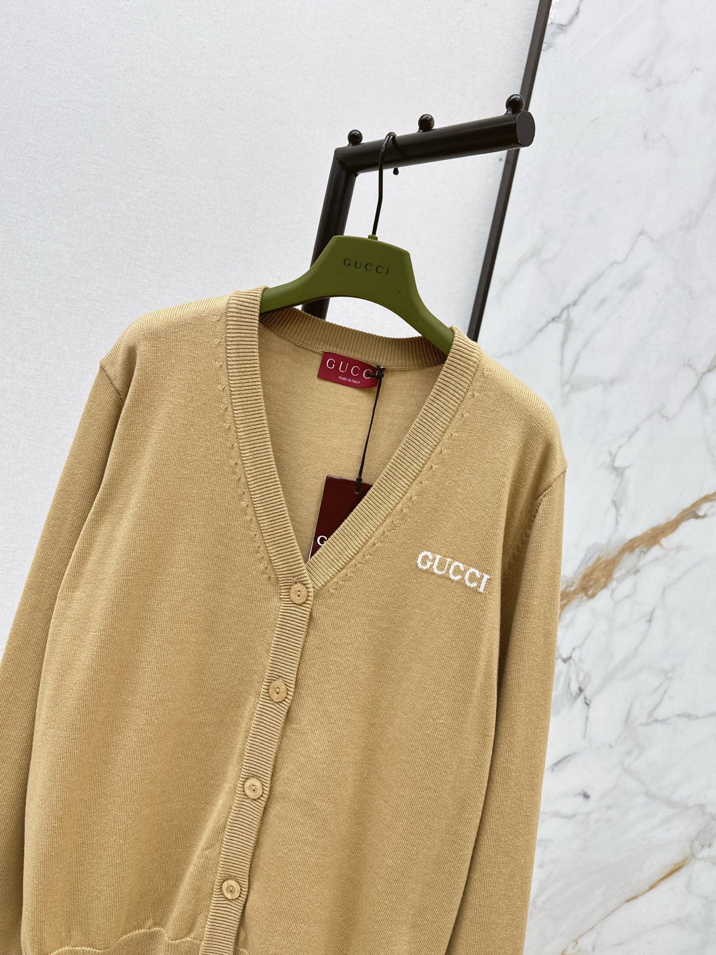 Gucc 26ss jacquard knit cardigan
