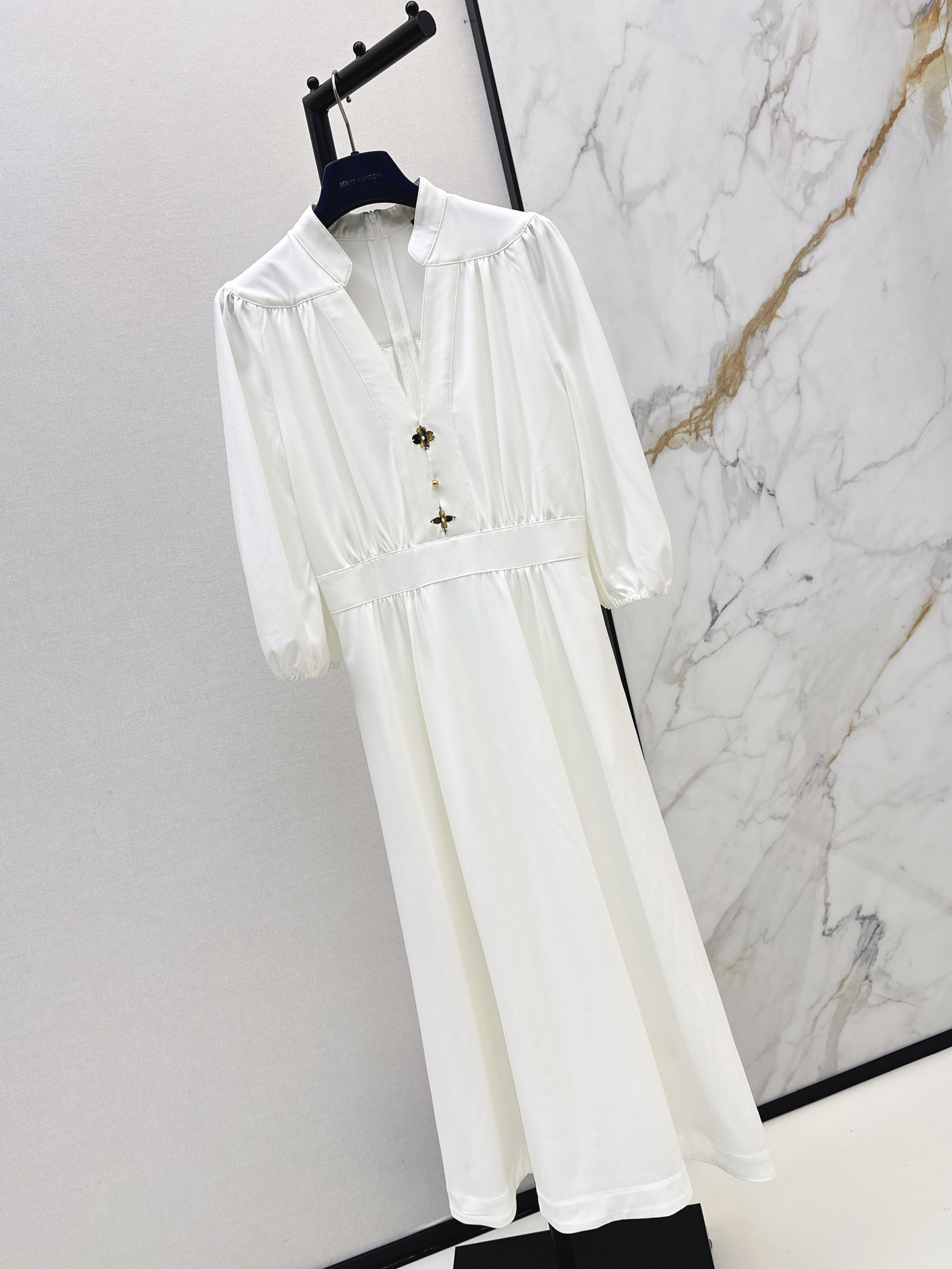 Loui 26ss empire-waist maxi dress