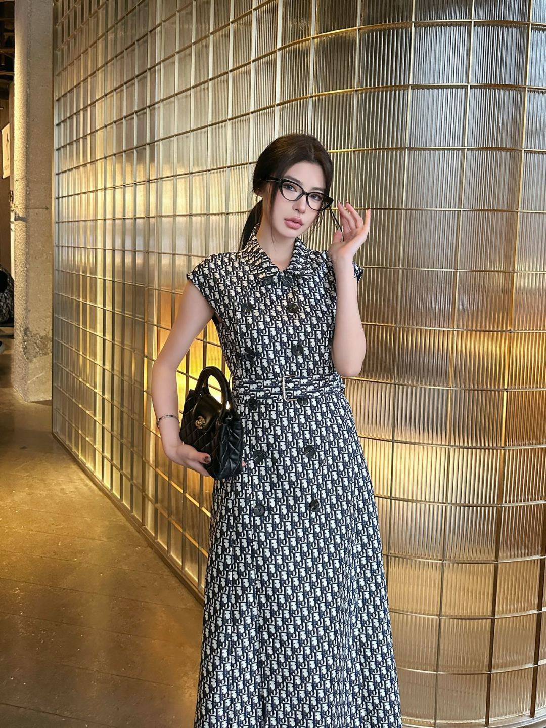 CD 26ss jacquard sleeveless dress