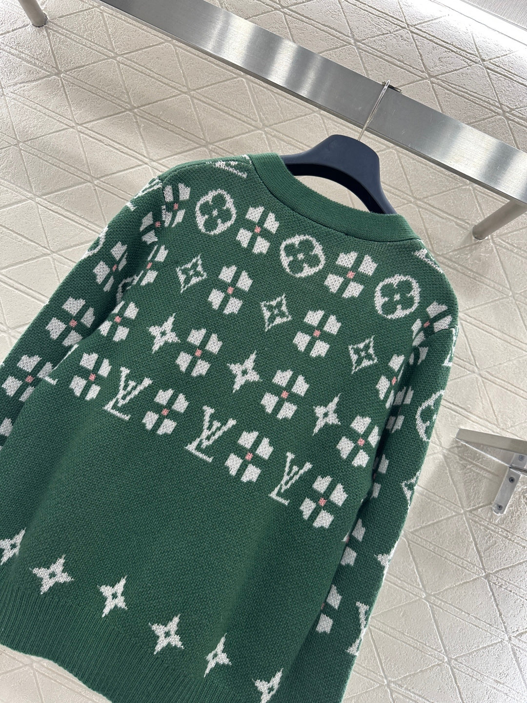 Louis 26ss jacquard knit cardigan