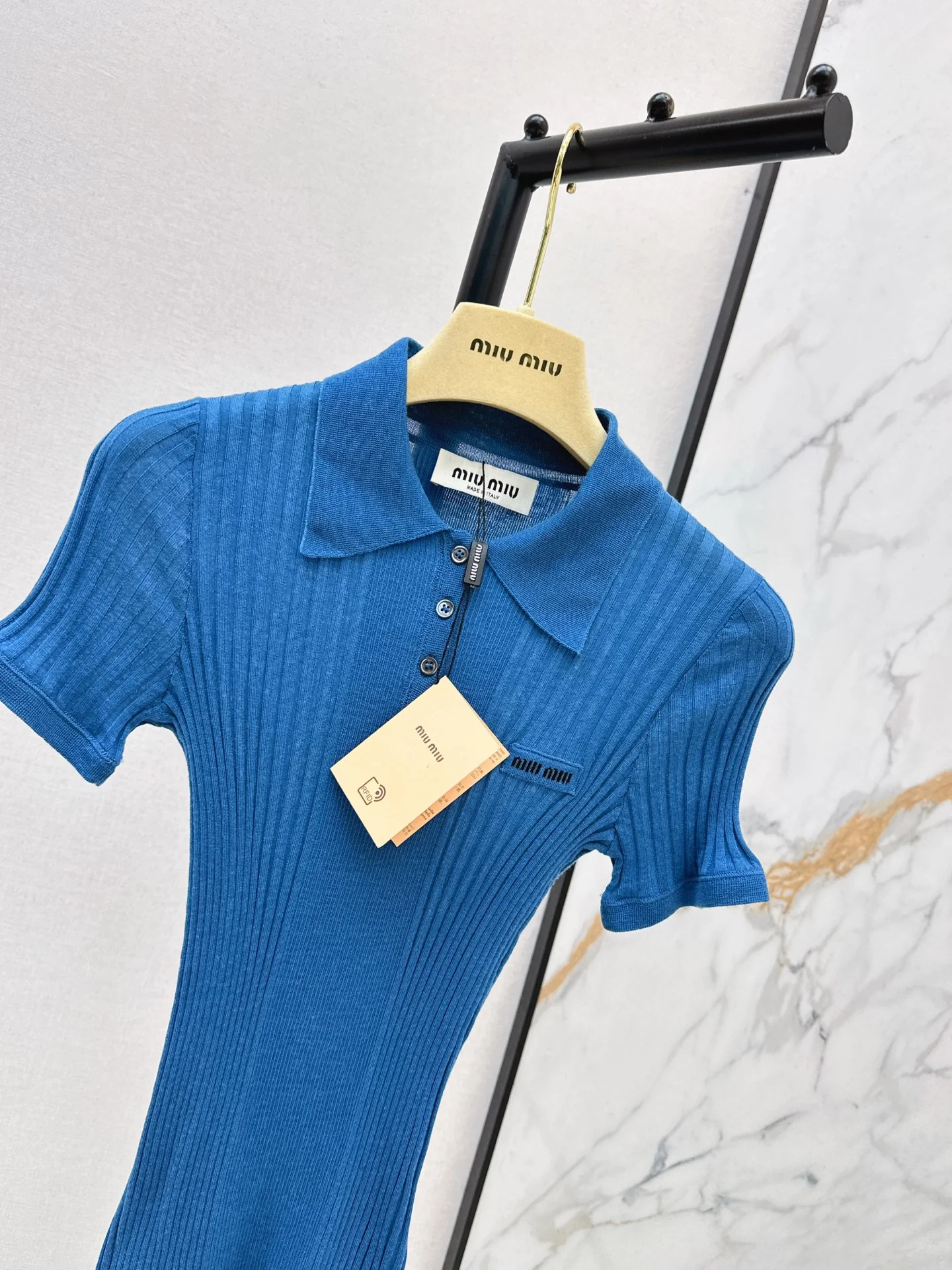 Miu 26ss polo knitwear
