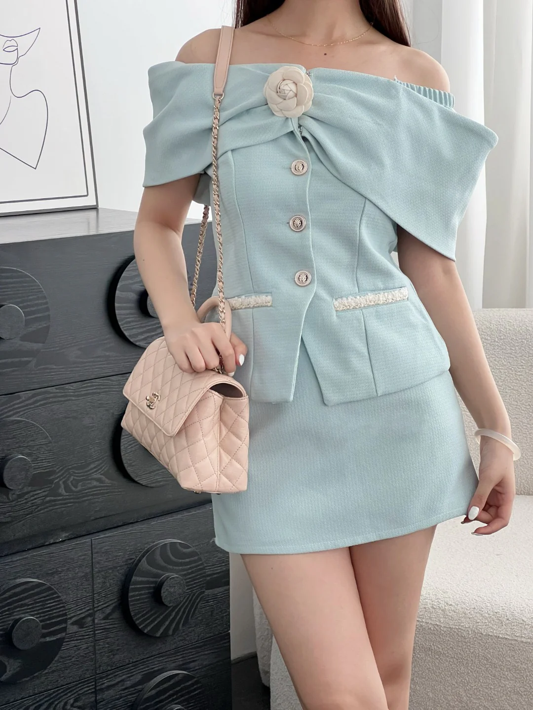 Chan 26ss coco handle shoulder bag