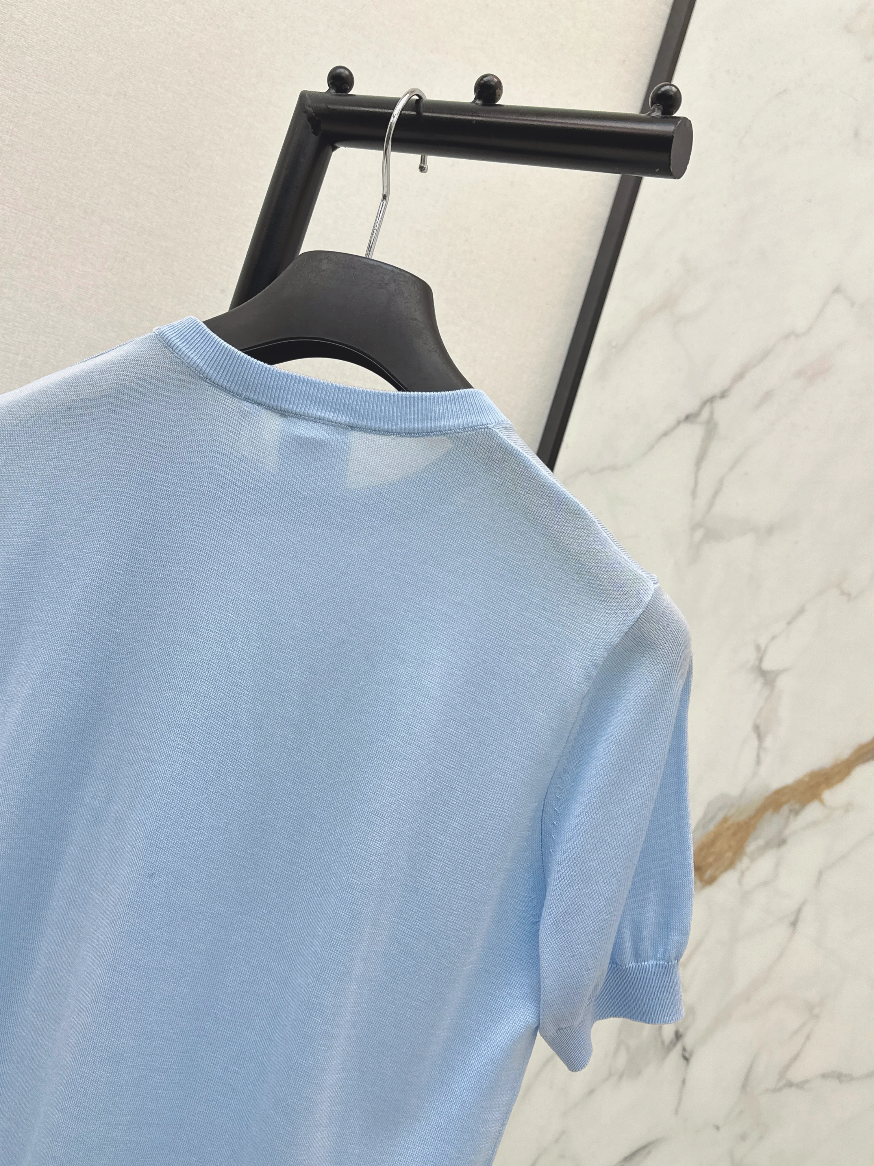 CD 26ss knitted short sleeve sweater