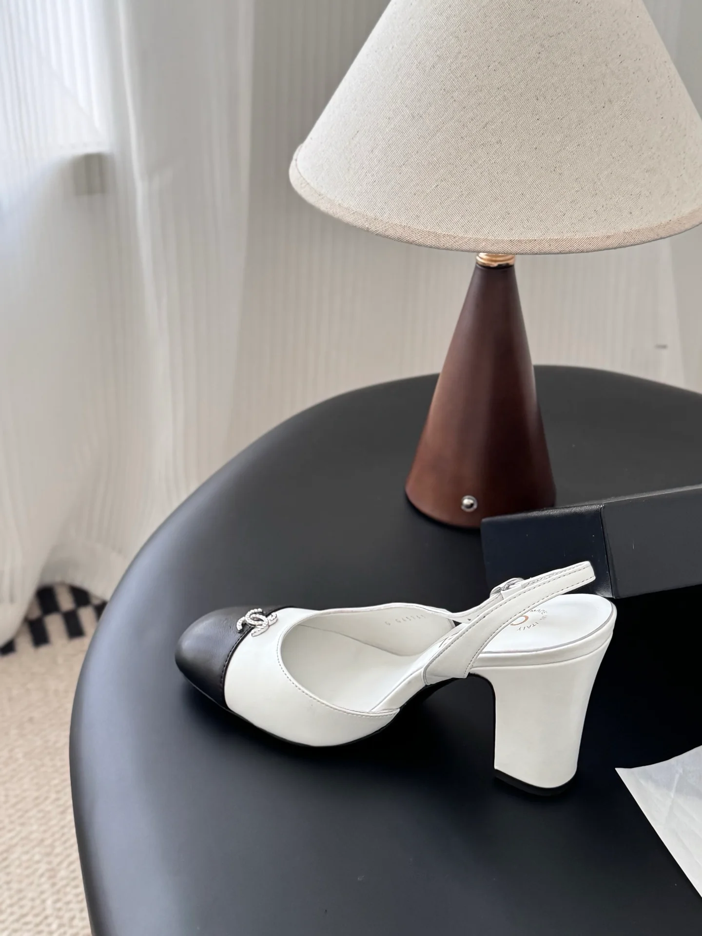 Chan 25fw slingback mary jane chunky heels