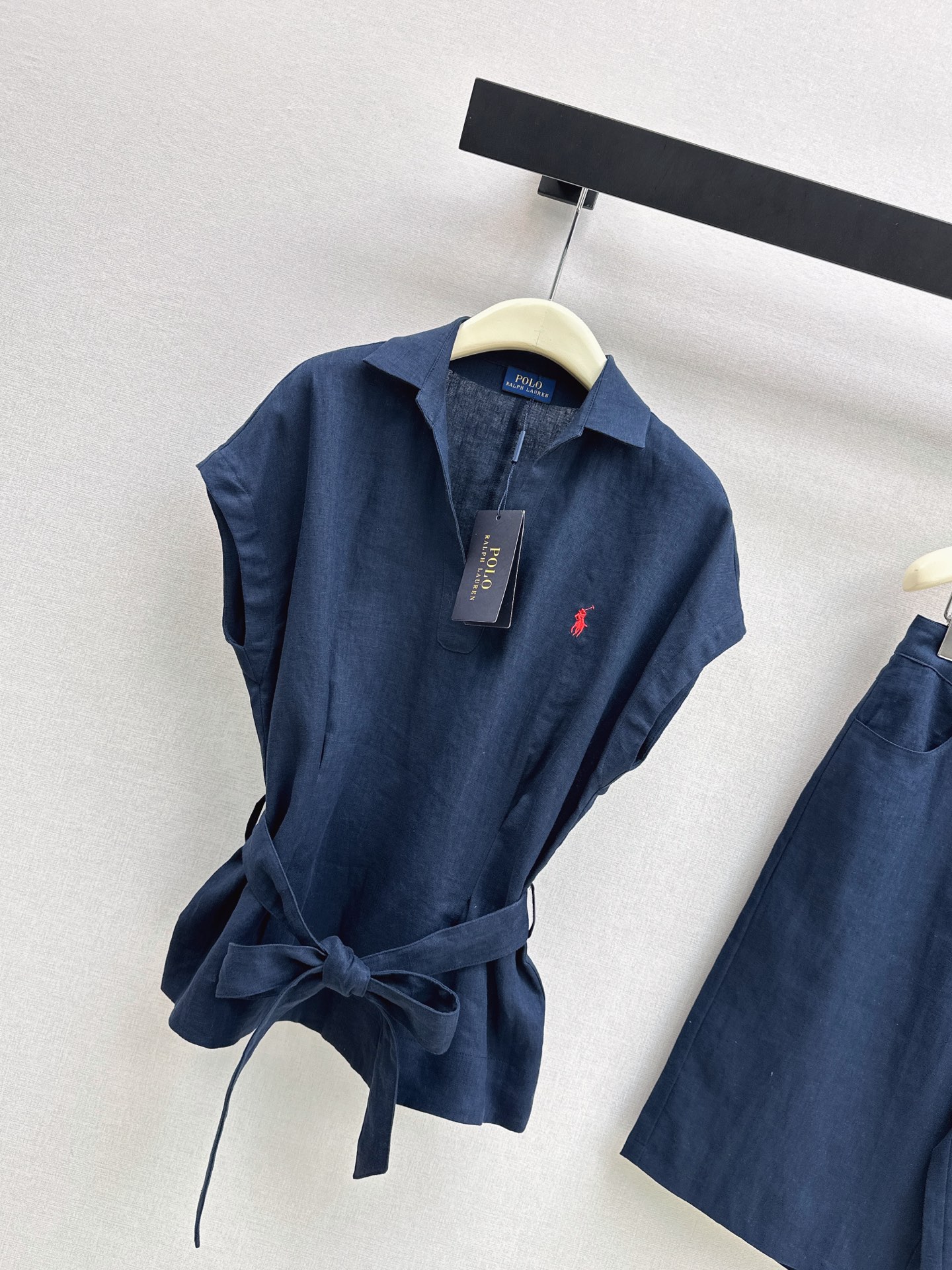 Ralp 26ss embroidery sleeveless shirt