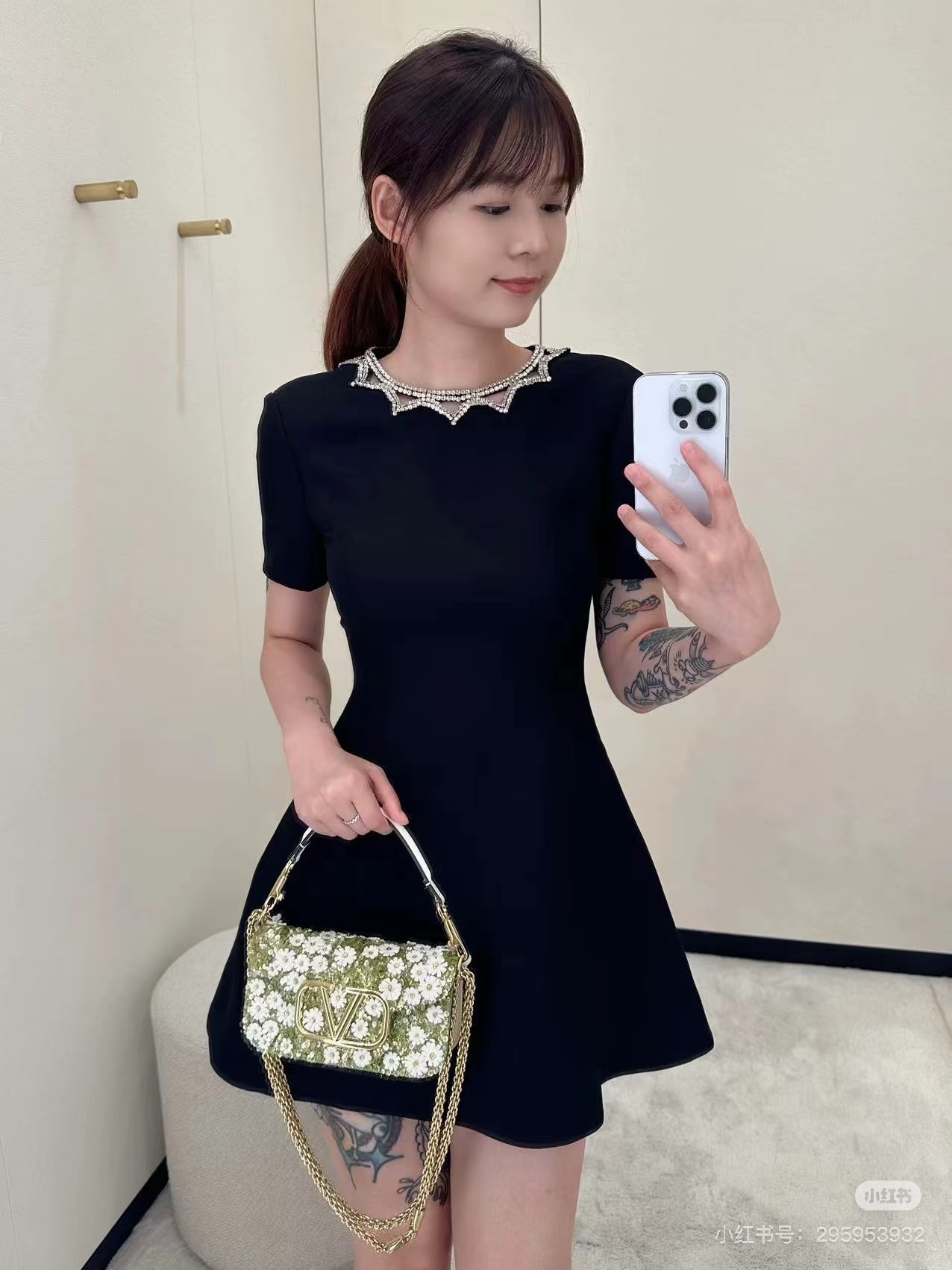 Valen 26ss rhinestone dress