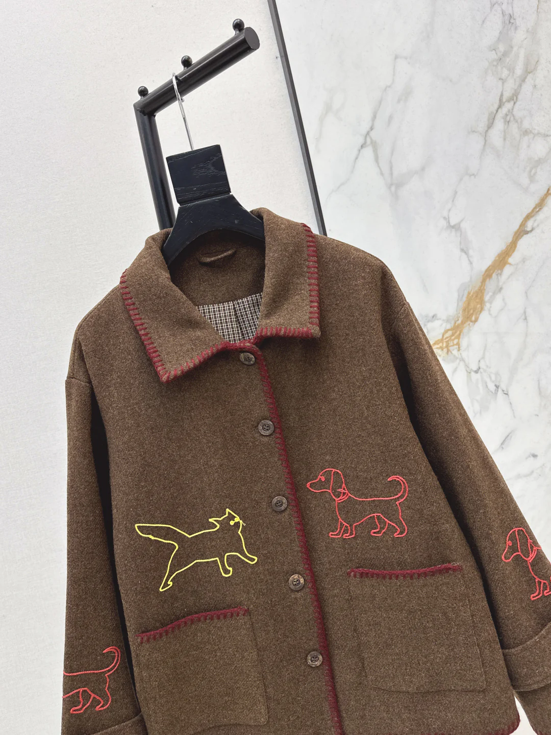 Thom 25fw embroidery jacket