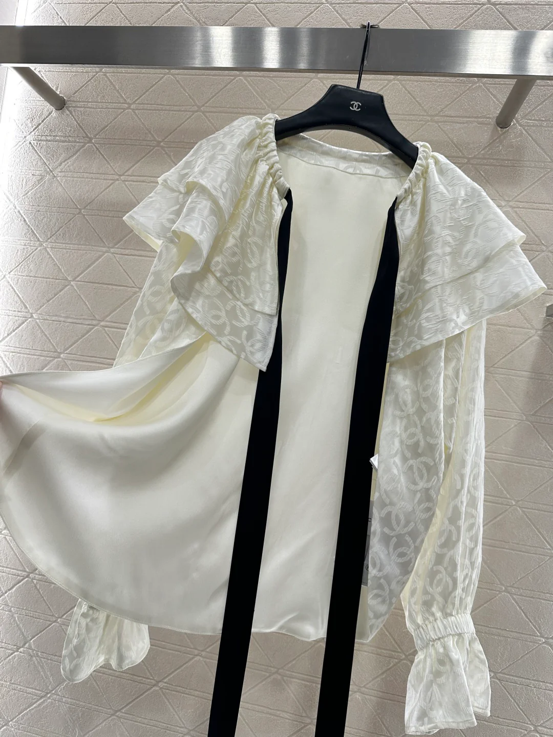 Chan 26ss jacquard  cape shirts