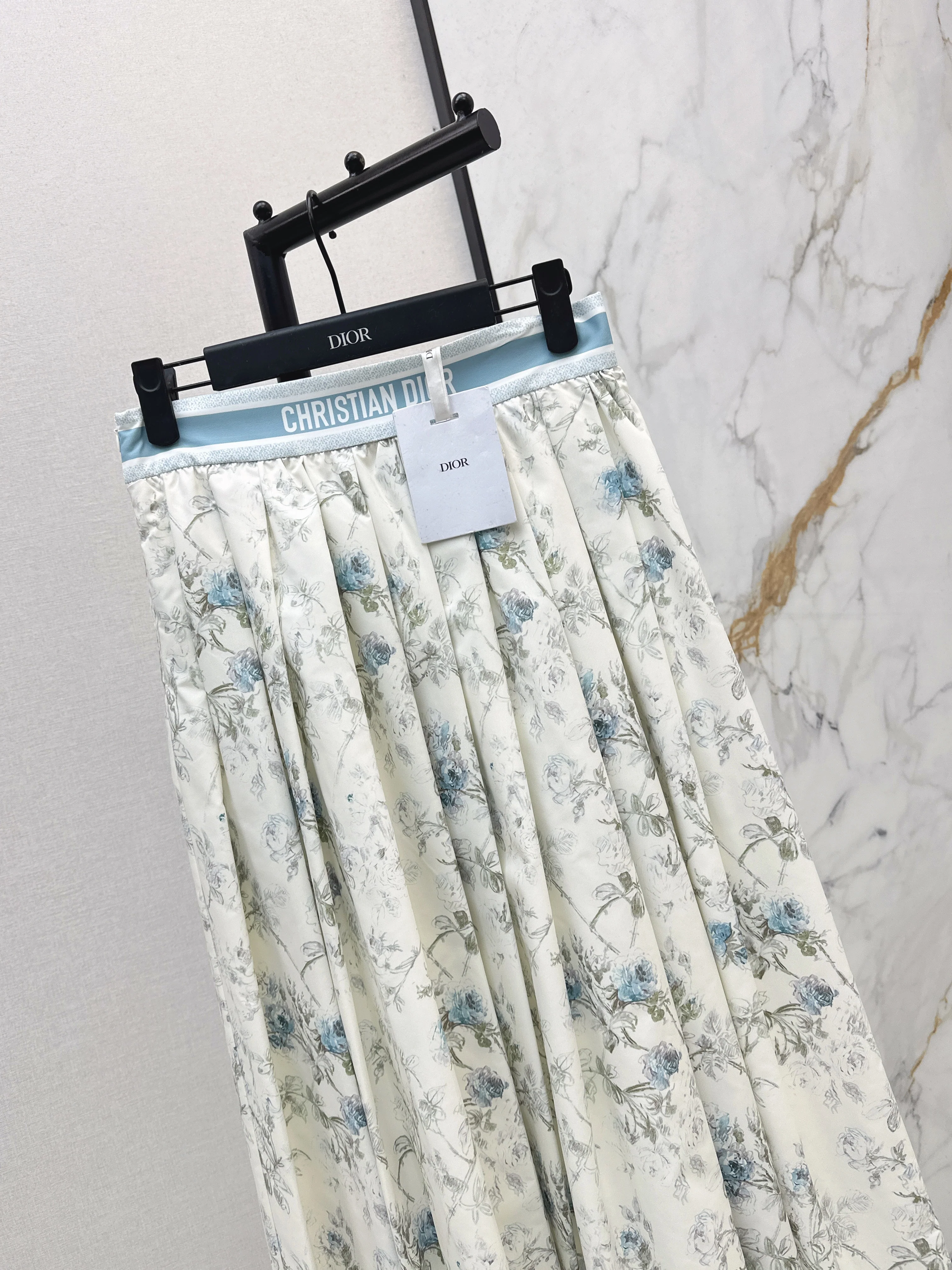 CD 26ss print pleated skirts