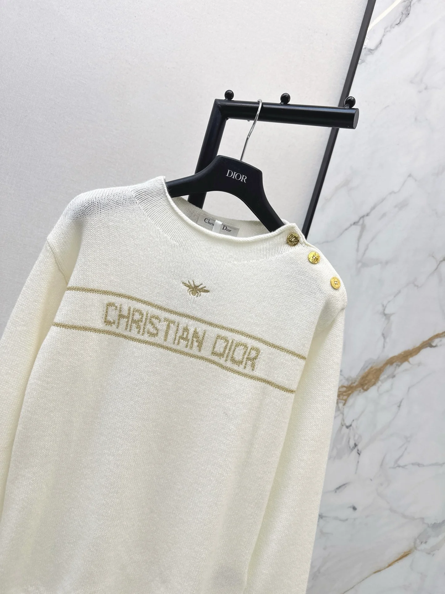 CD 26ss embroidery cashmere sweater