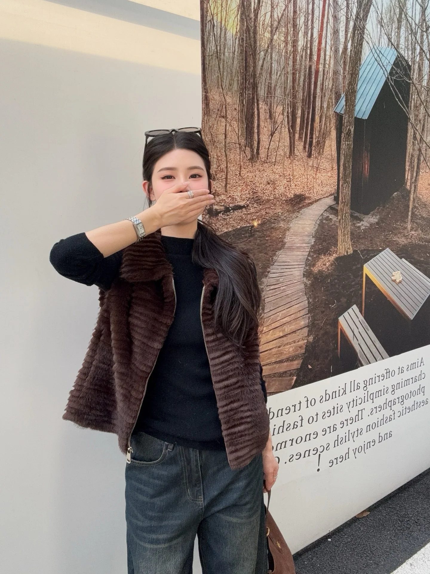 Fend 25fw fur vest jacket