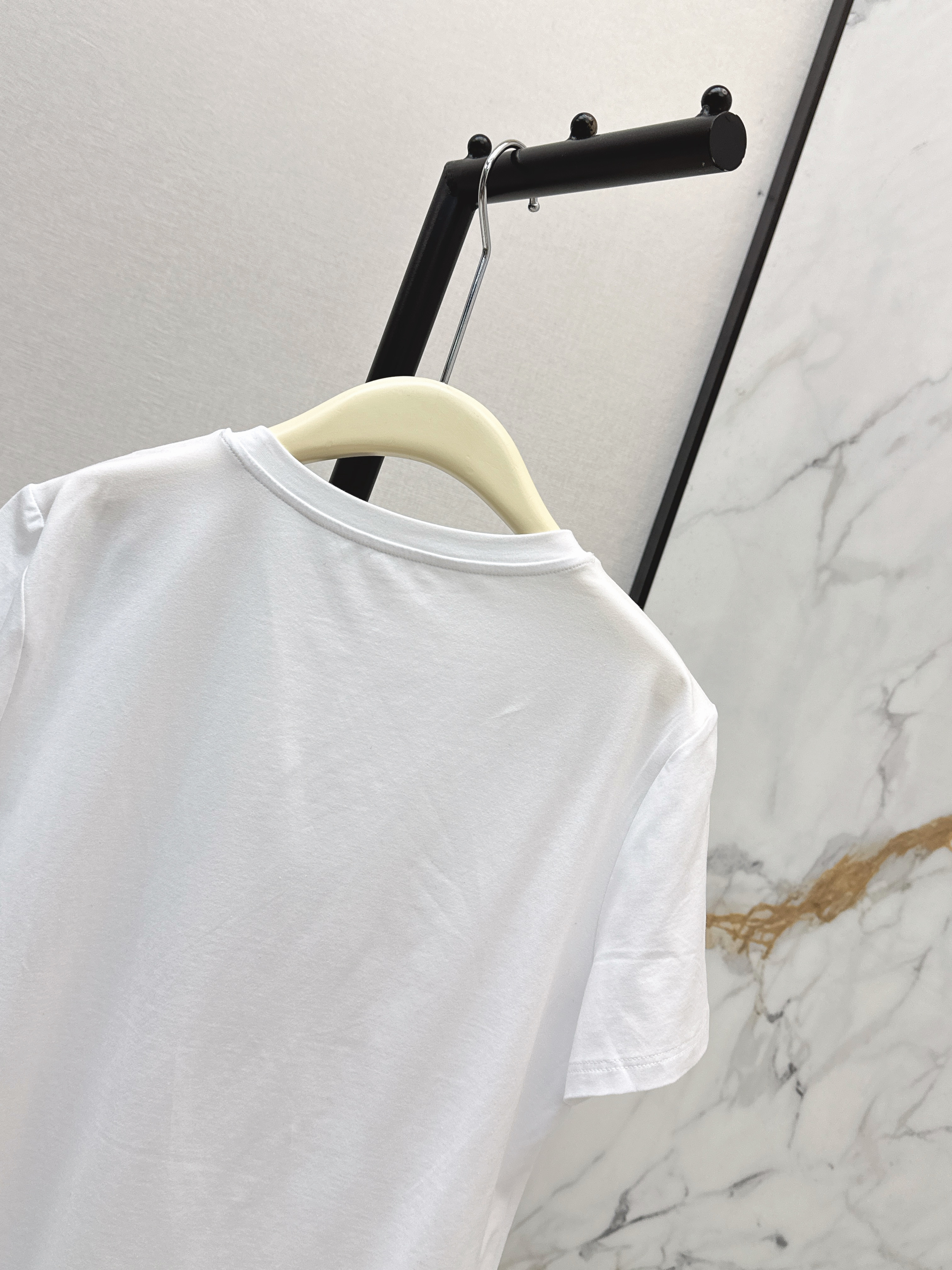 Chan 26ss beading print t-shirt