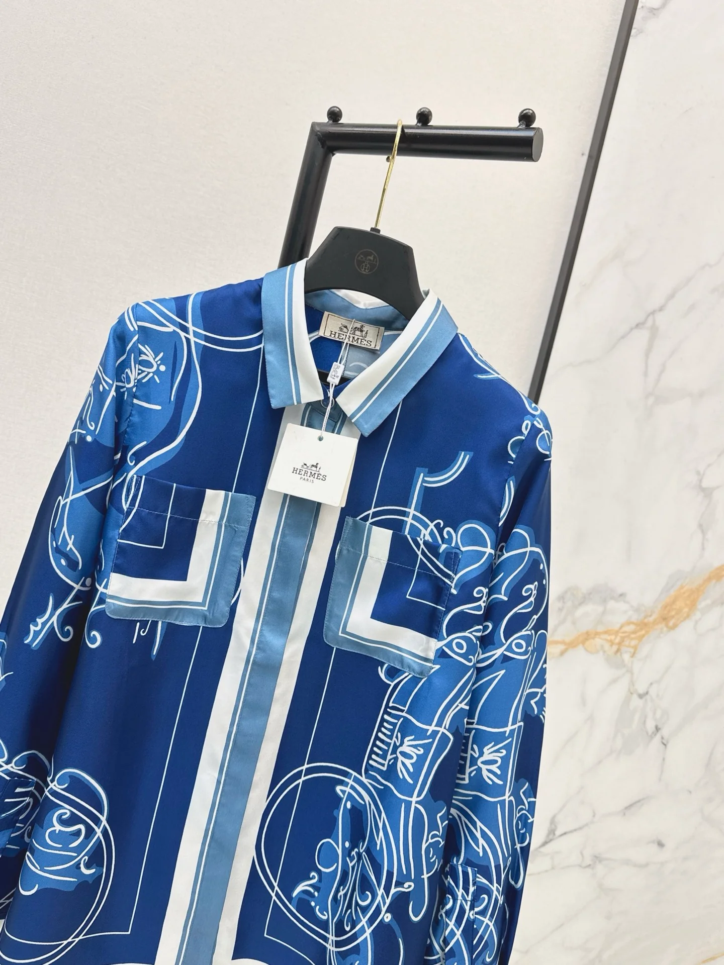 Herm 26ss print silk shirts