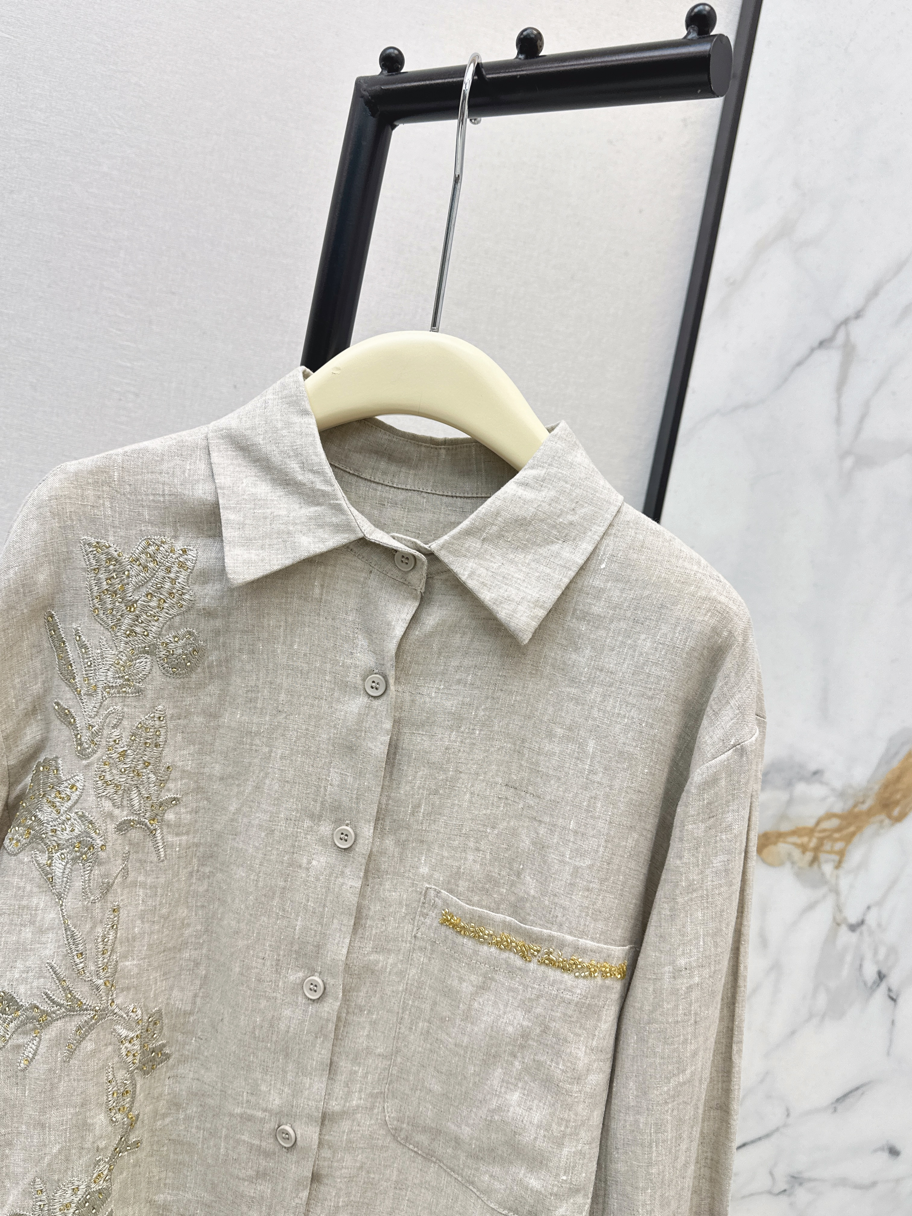 Valen 26ss embroidery shirt