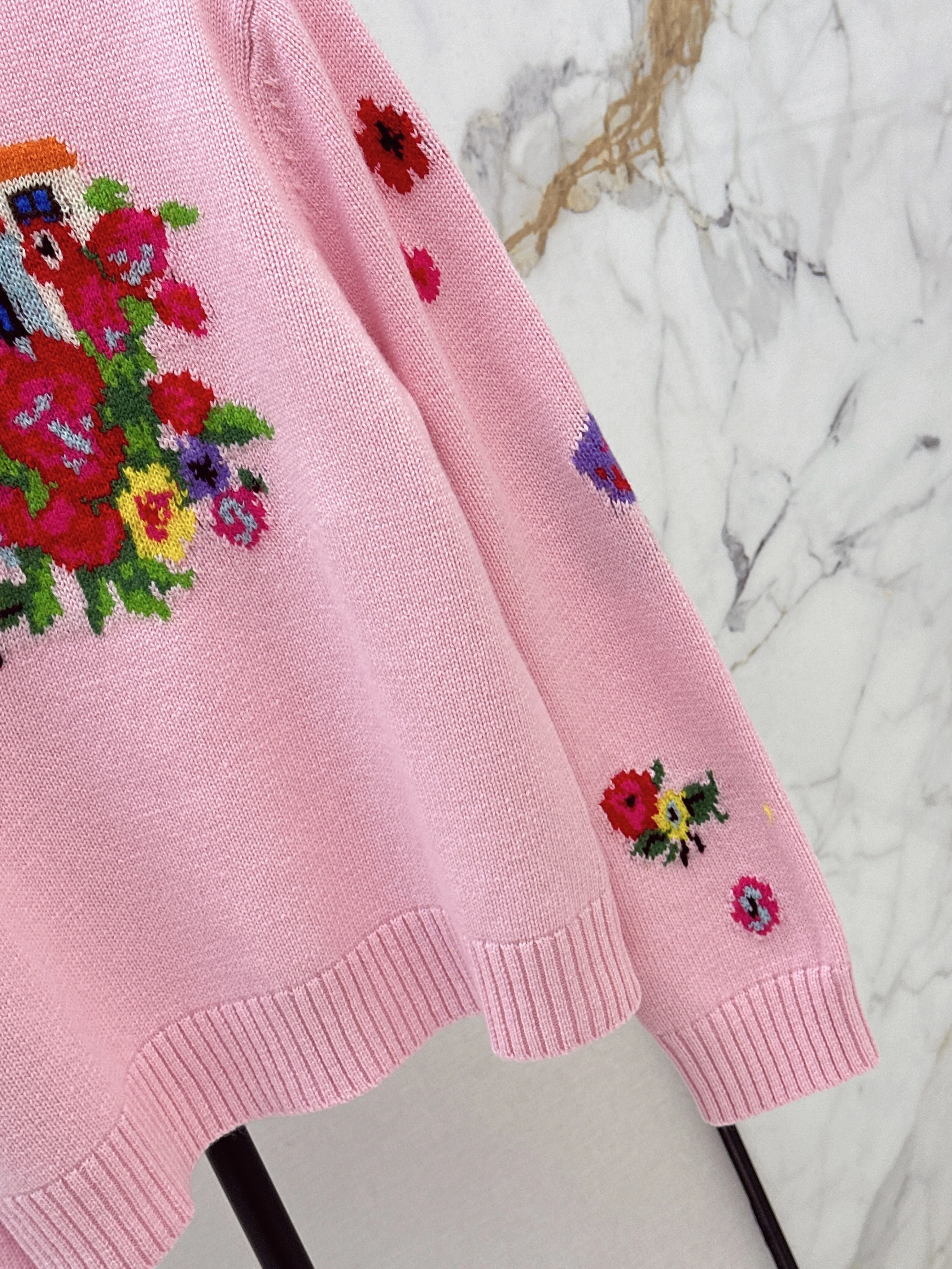 Erdo 26ss intarsia cashmere