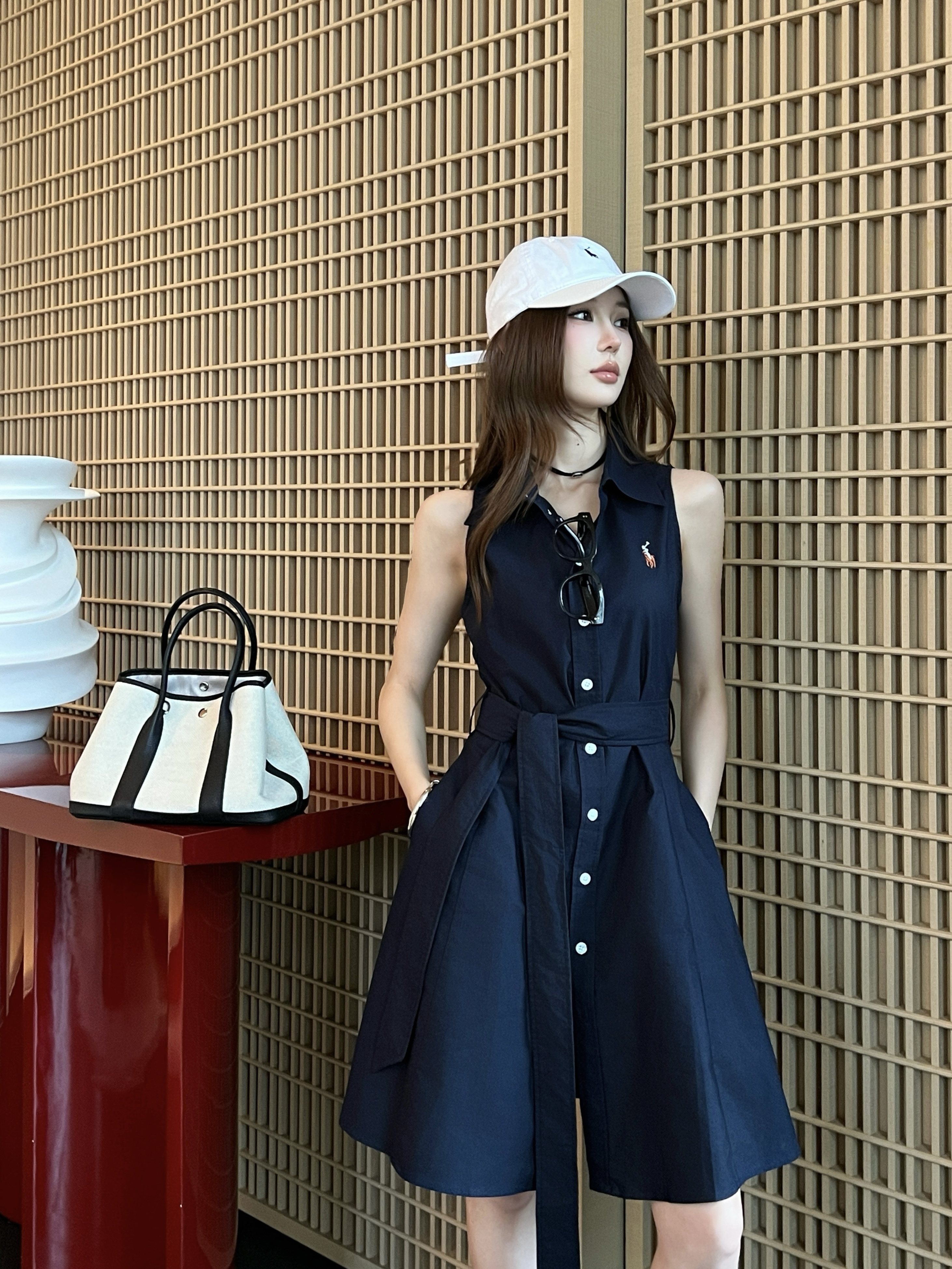 Ralp 26ss sleeveless shirt dress