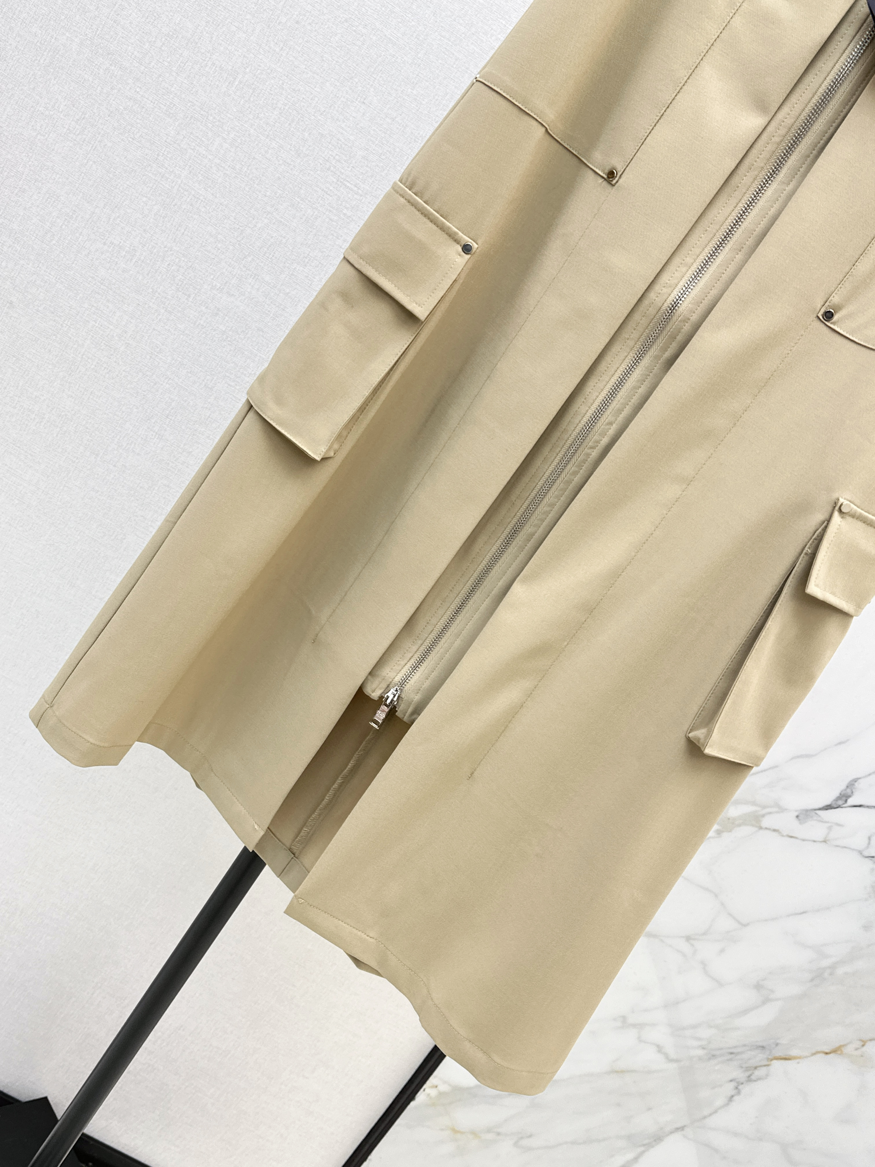 Pra 26ss zip-up skirt