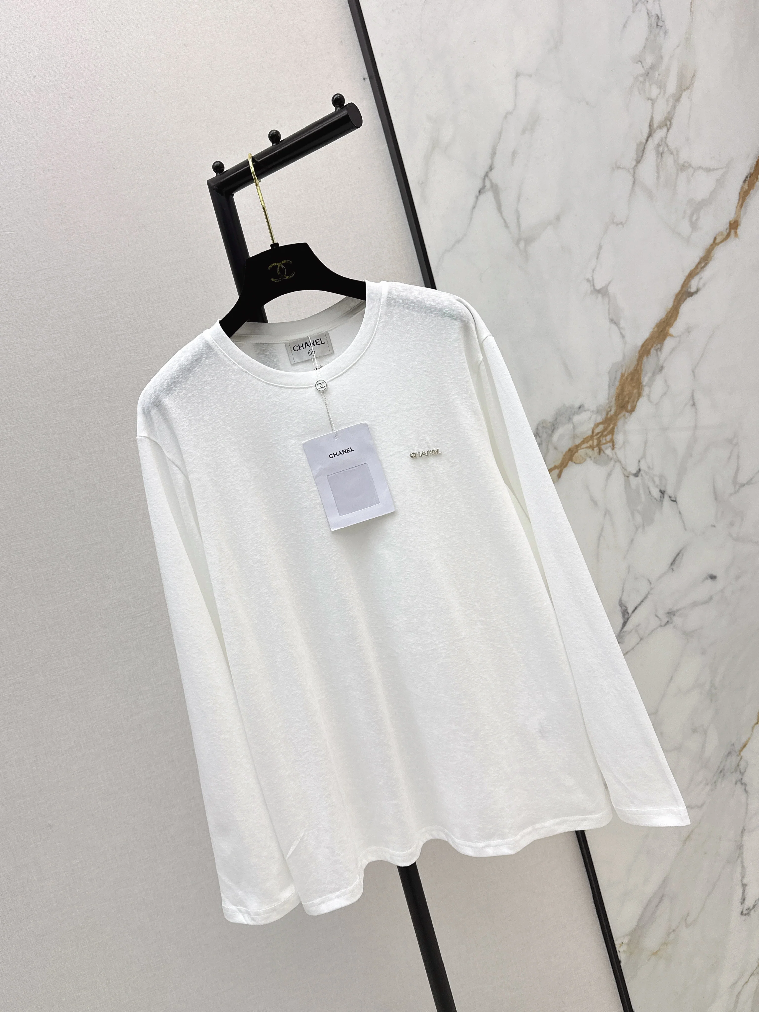 Chan 26ss embroidery logo tee