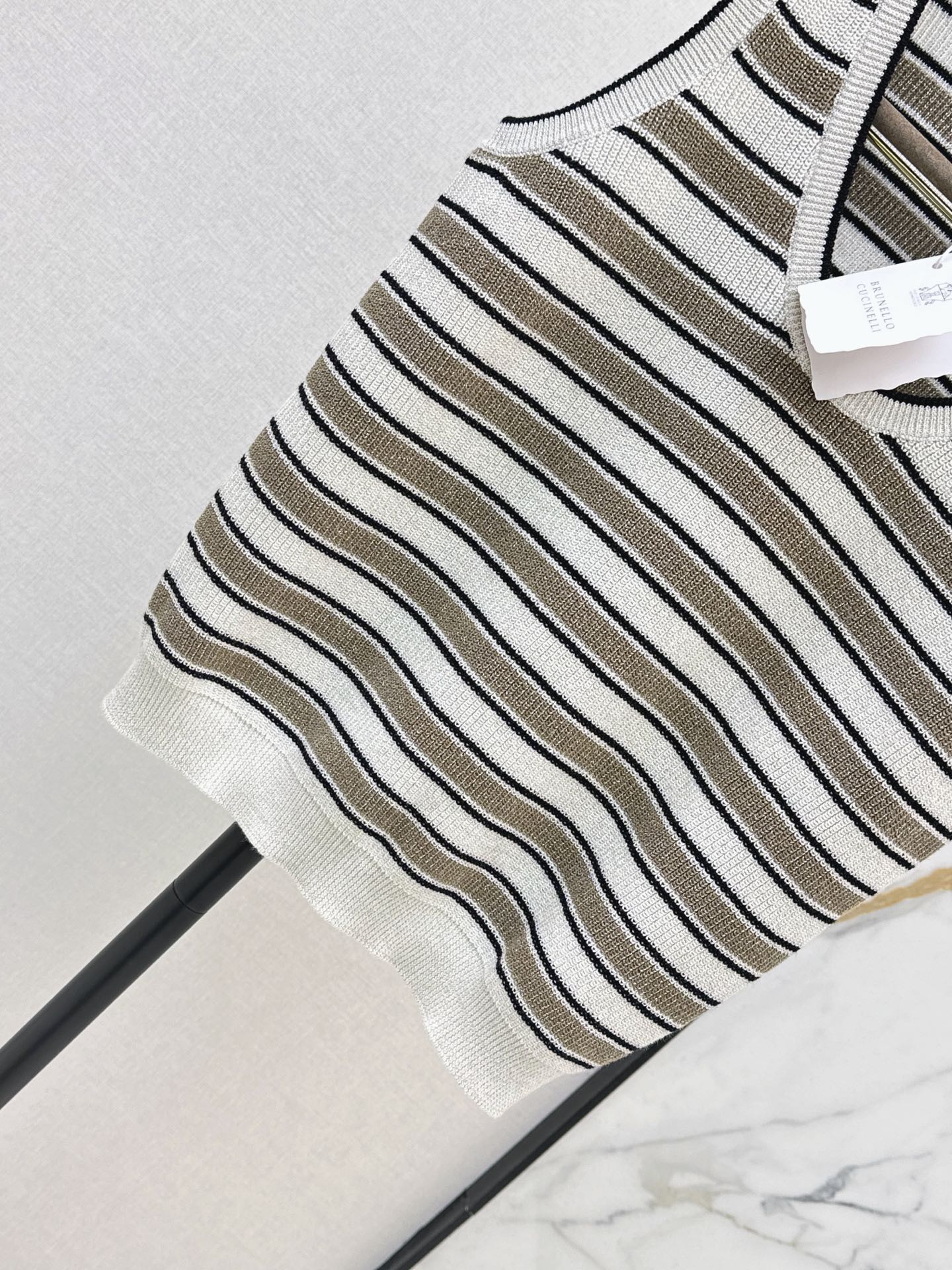 Brun 26ss sleeveless stripe vest