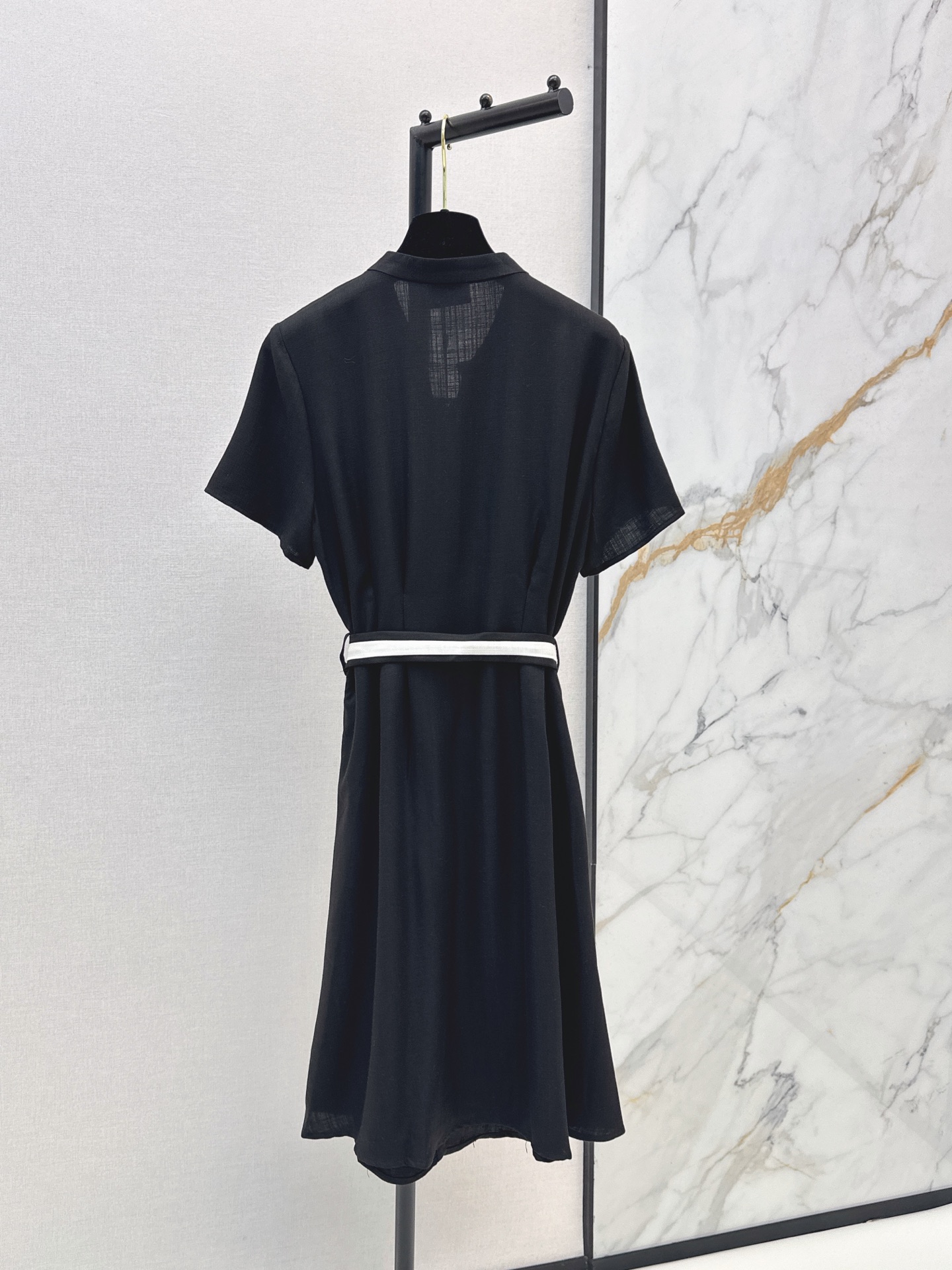 Chan 26ss belted shirt dress