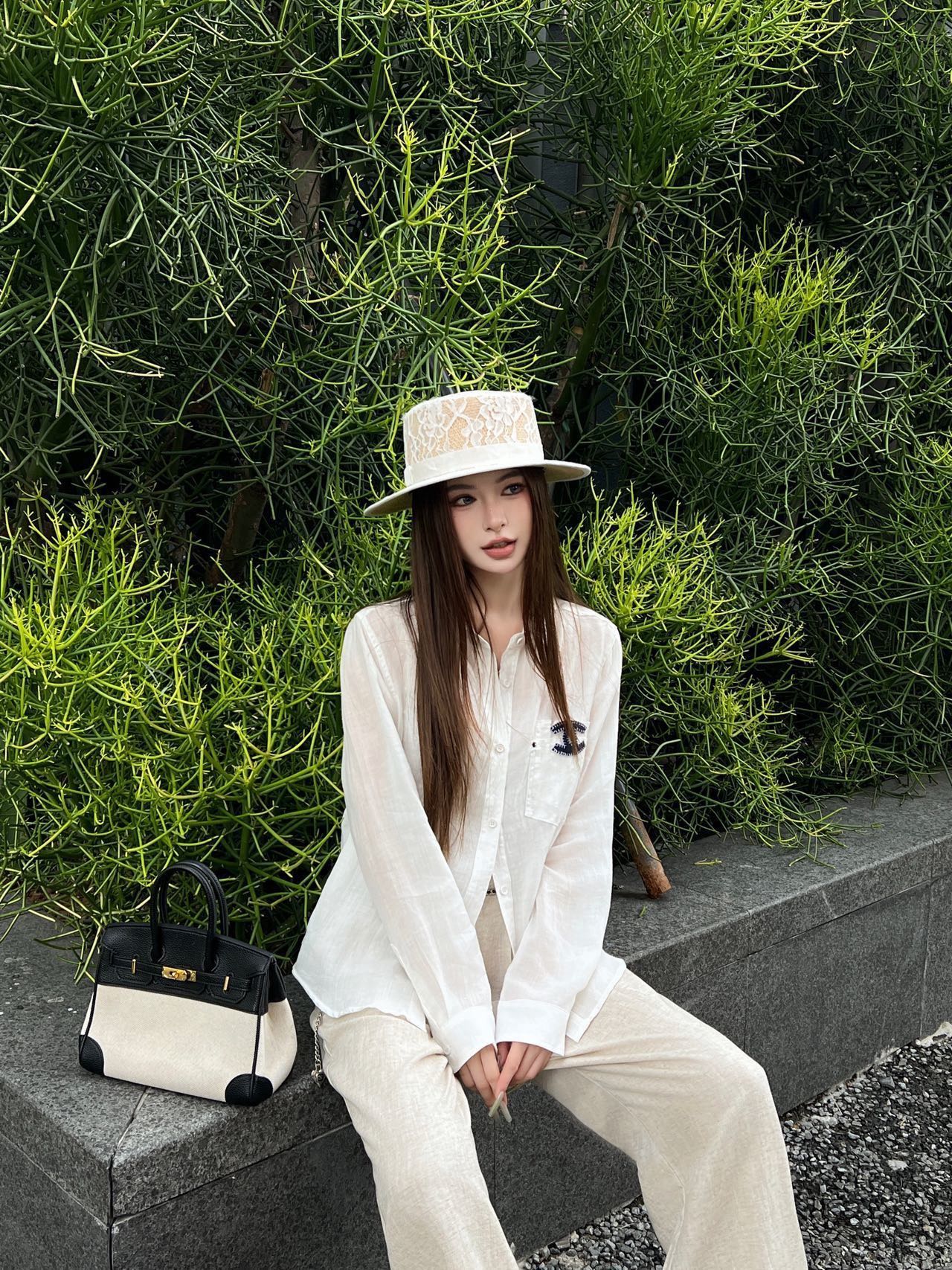 Chan 26ss embroidery shirt