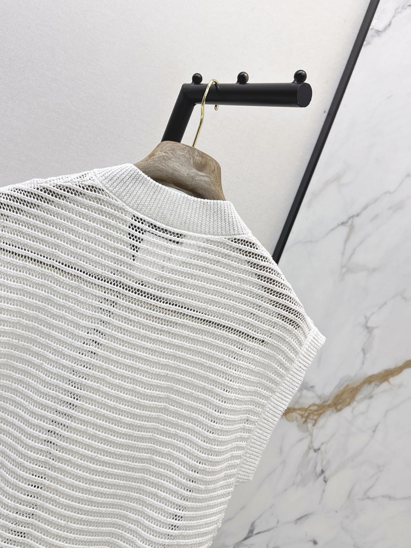 Brun 26ss sleeveless knit cardigan