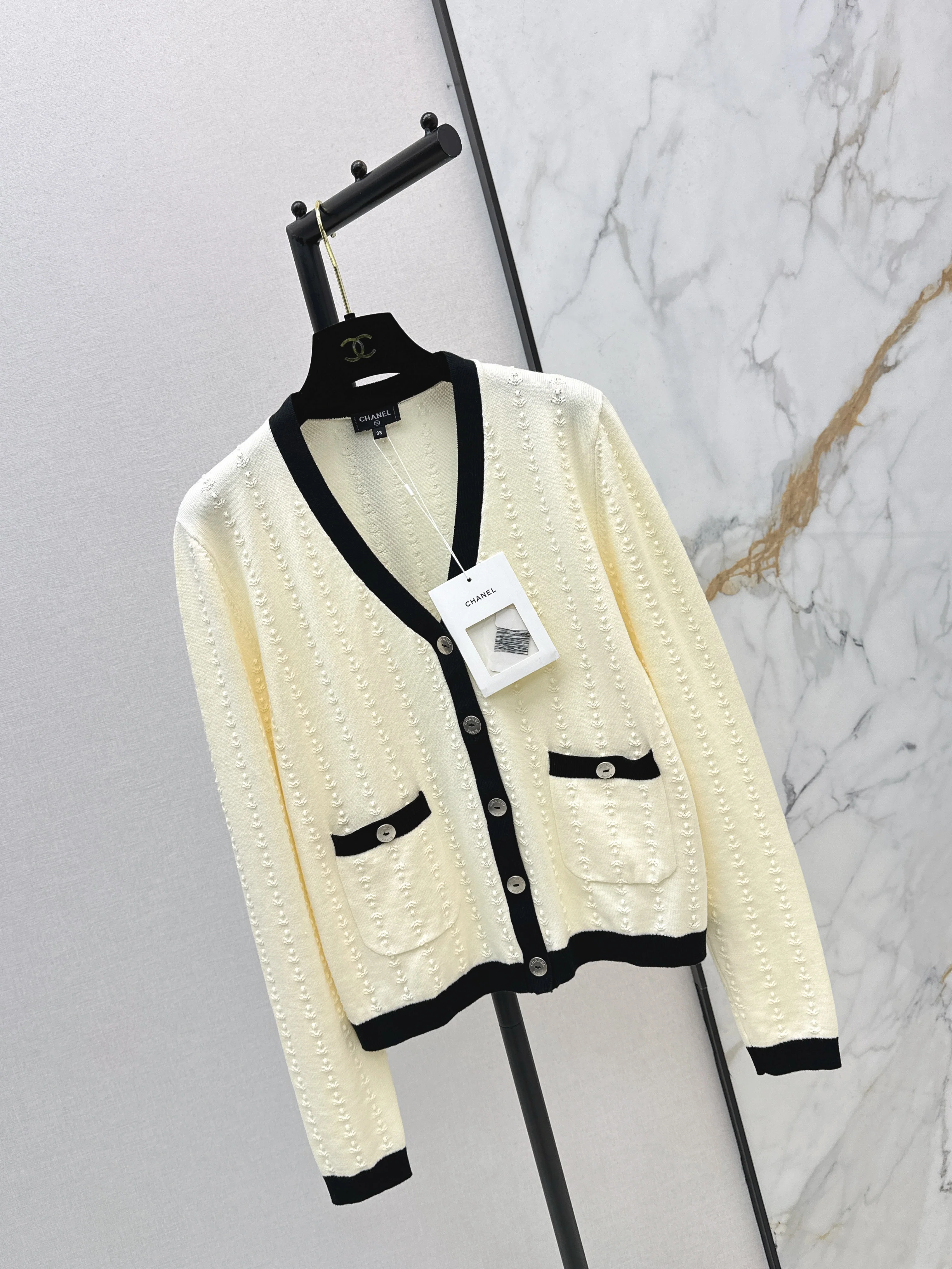 Chan 26ss embroidery cardigan
