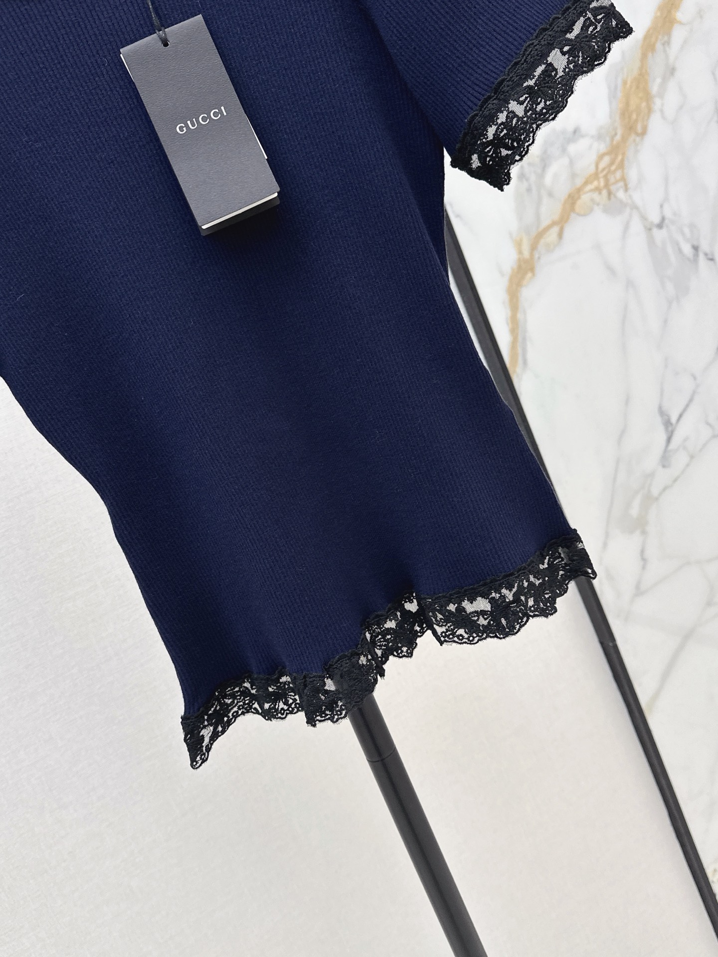 Guc 26ss lace contract knitwear