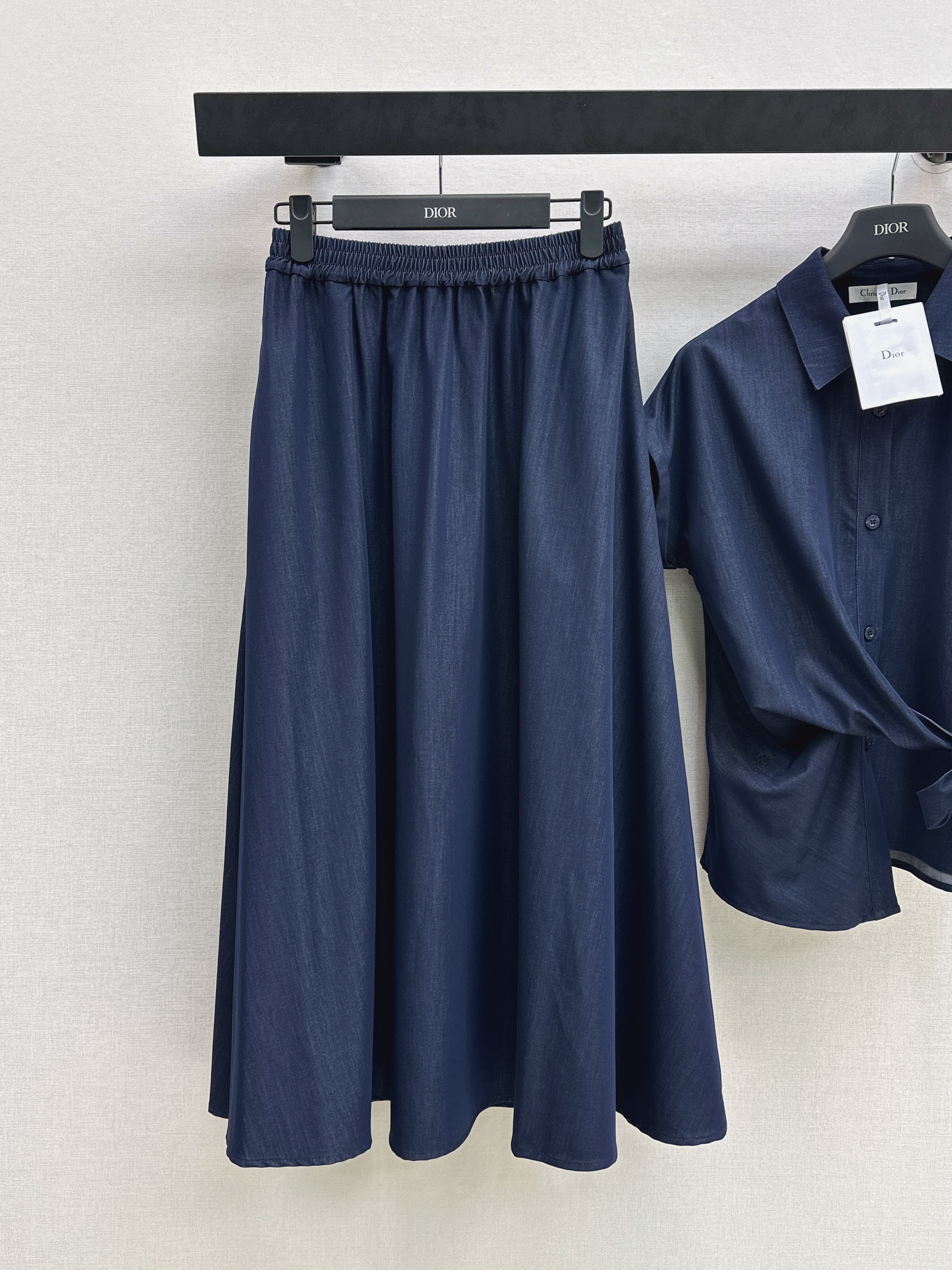 CD 26ss denim sleeveless shirt skirt set