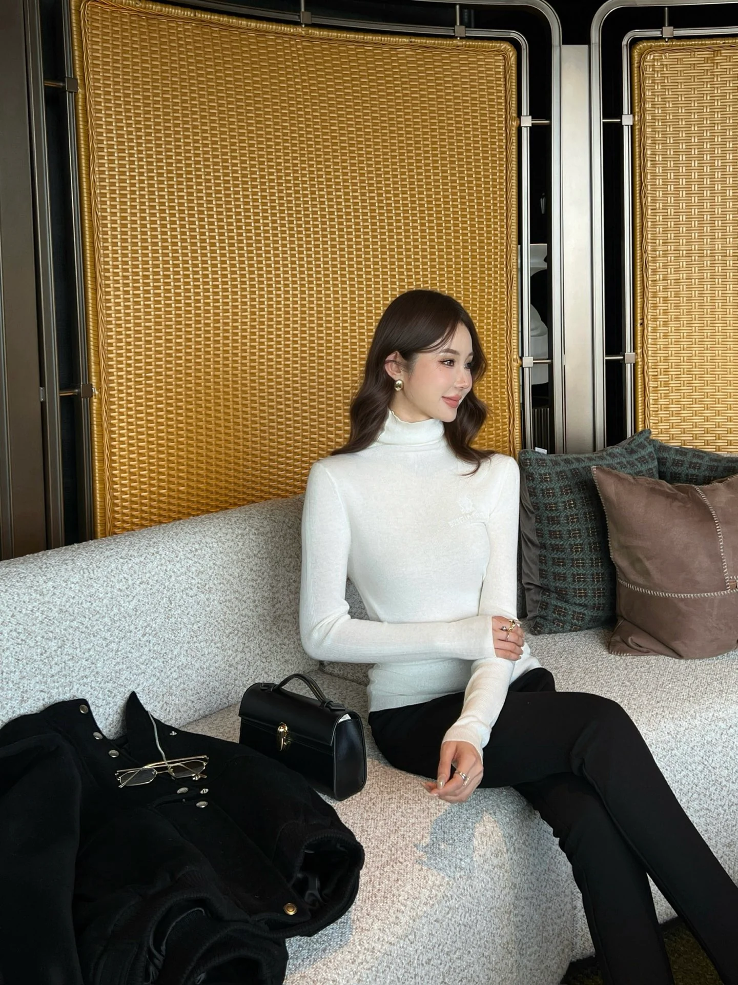 Brun 25fw wool turtleneck base layer