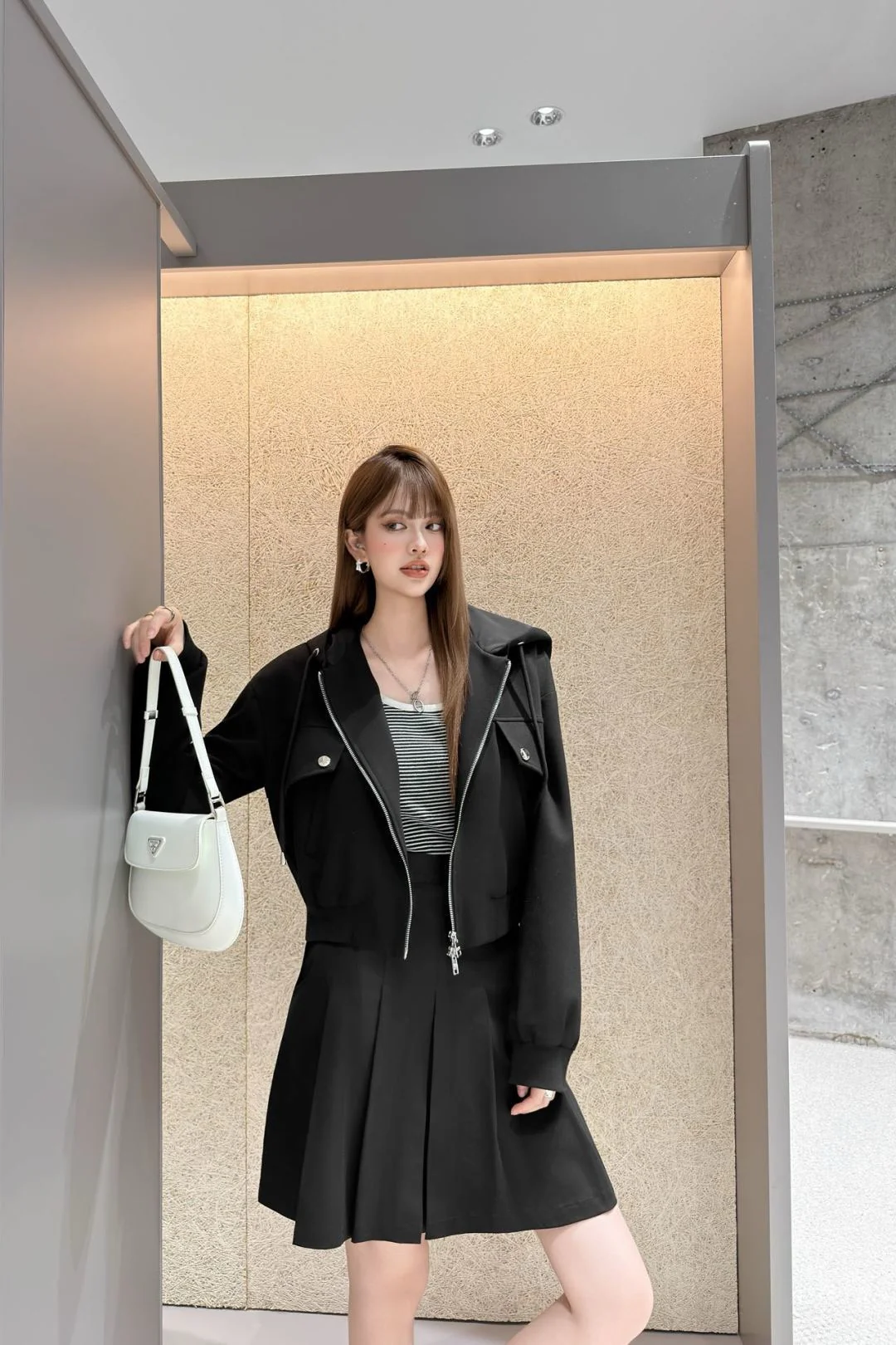 Prad 25fw hooded jacket