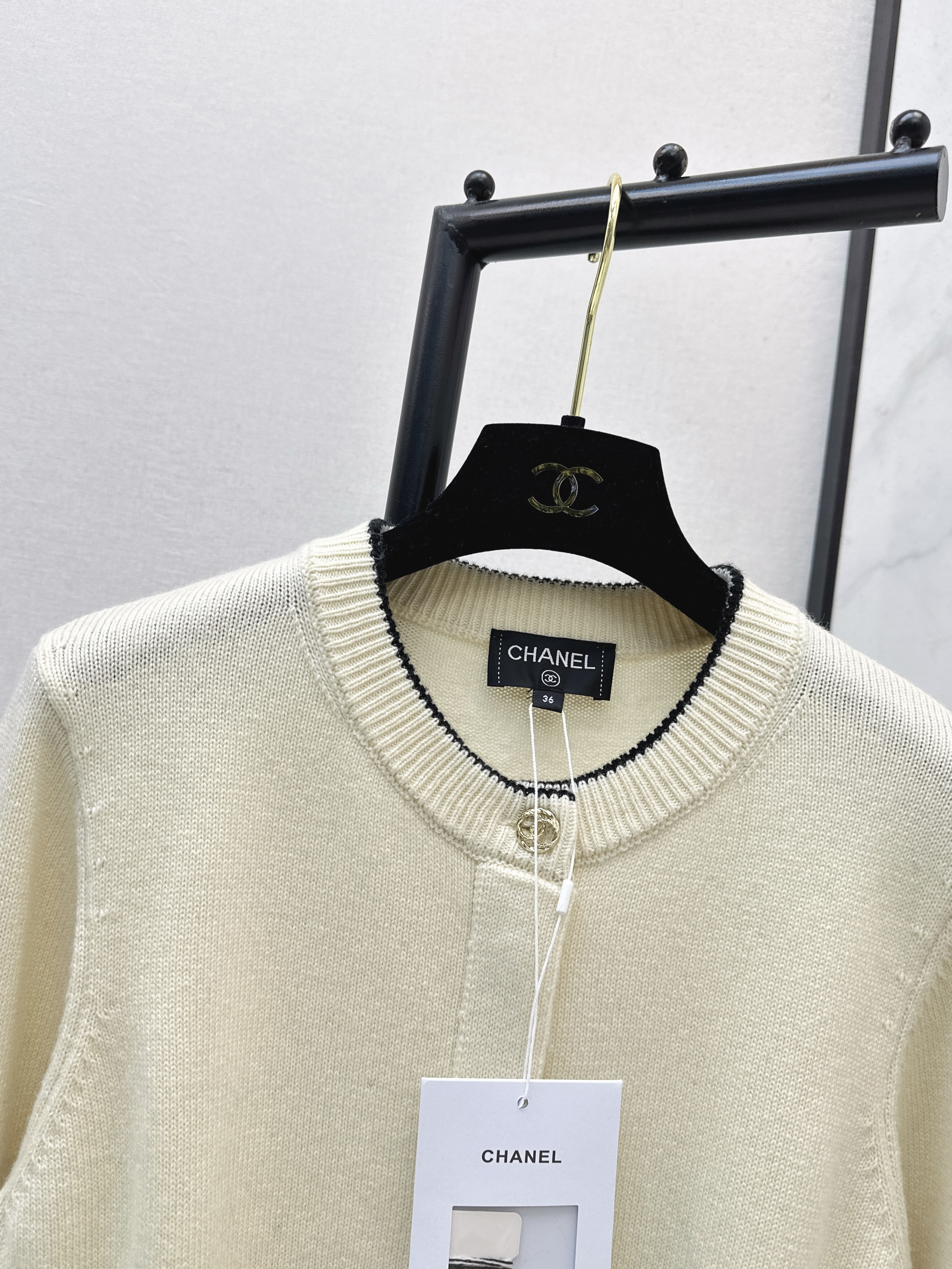 Chan 26ss jacquard cardigan