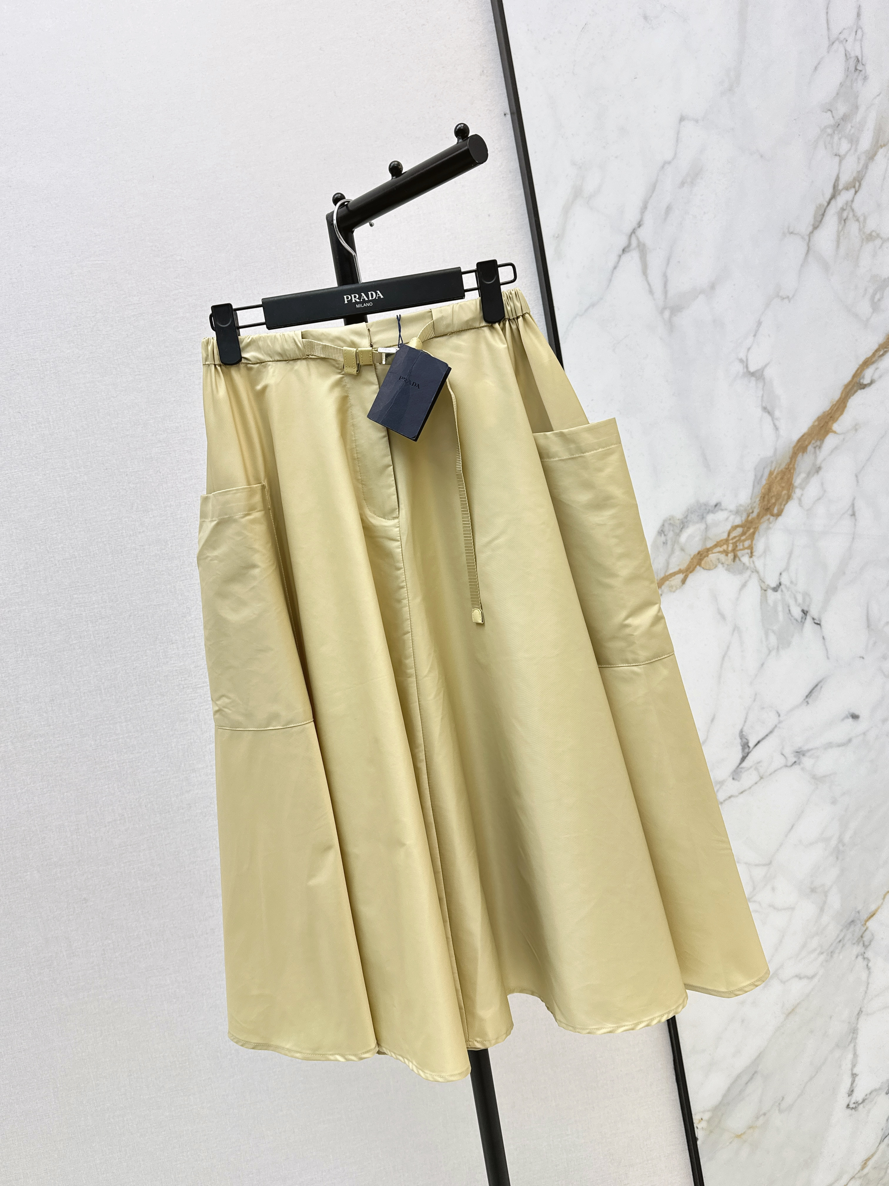 Pra 26ss pleated skirt