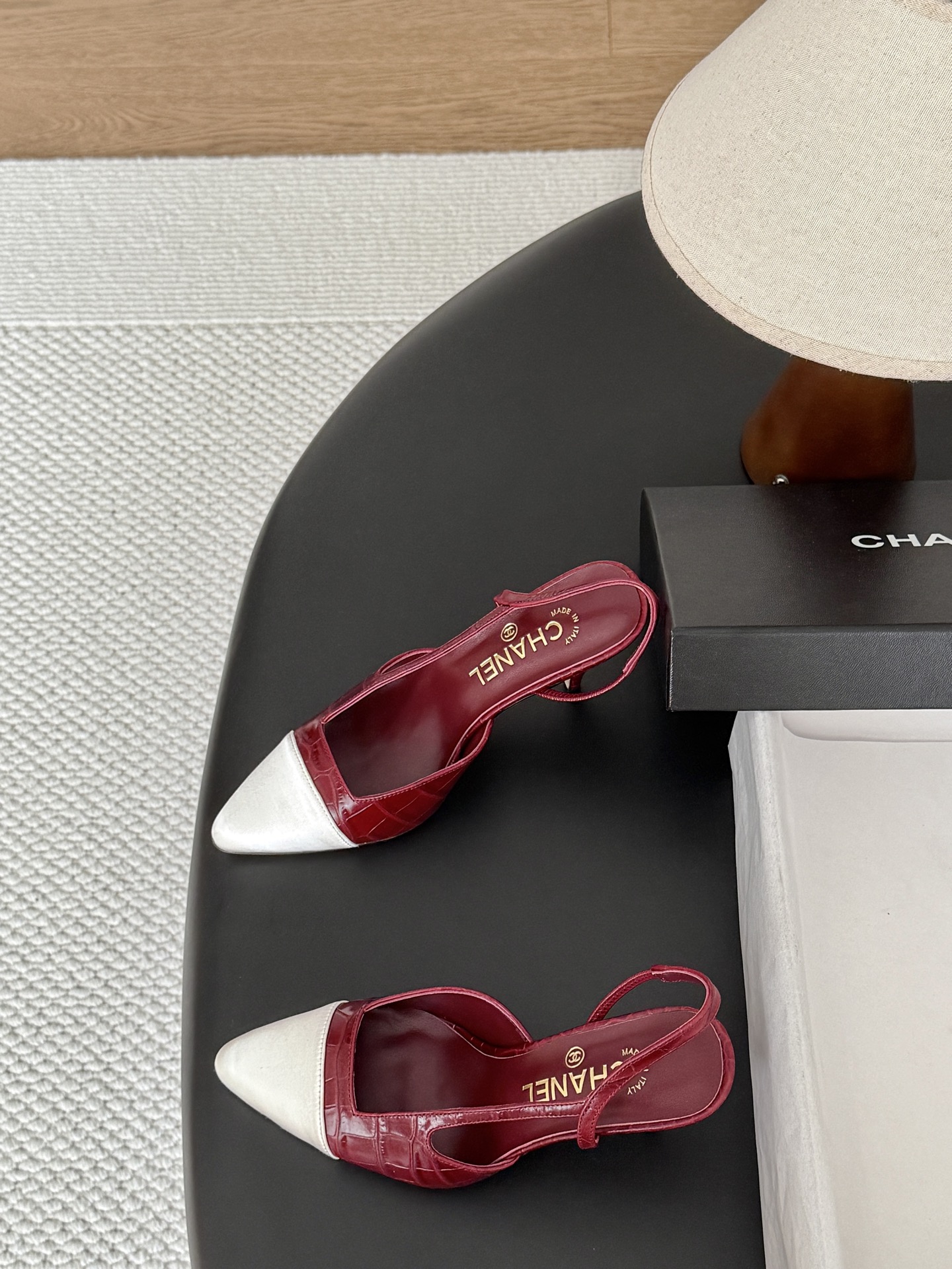 Chan 26A slingback heel