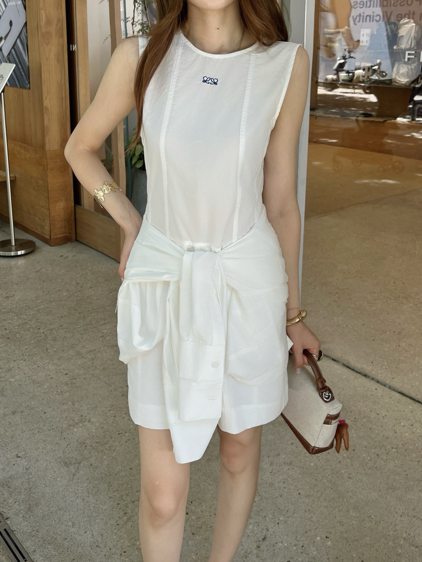 Loe 26ss 2in1 shirt dress
