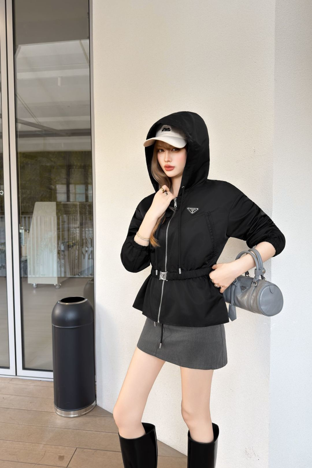 Pra 26ss hooded jacket