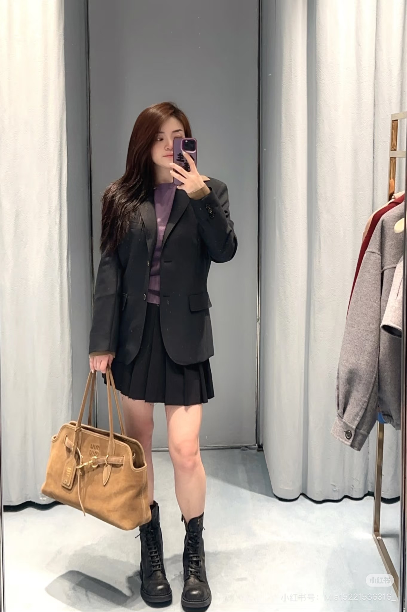 Miu 26ss 2in1 blazer
