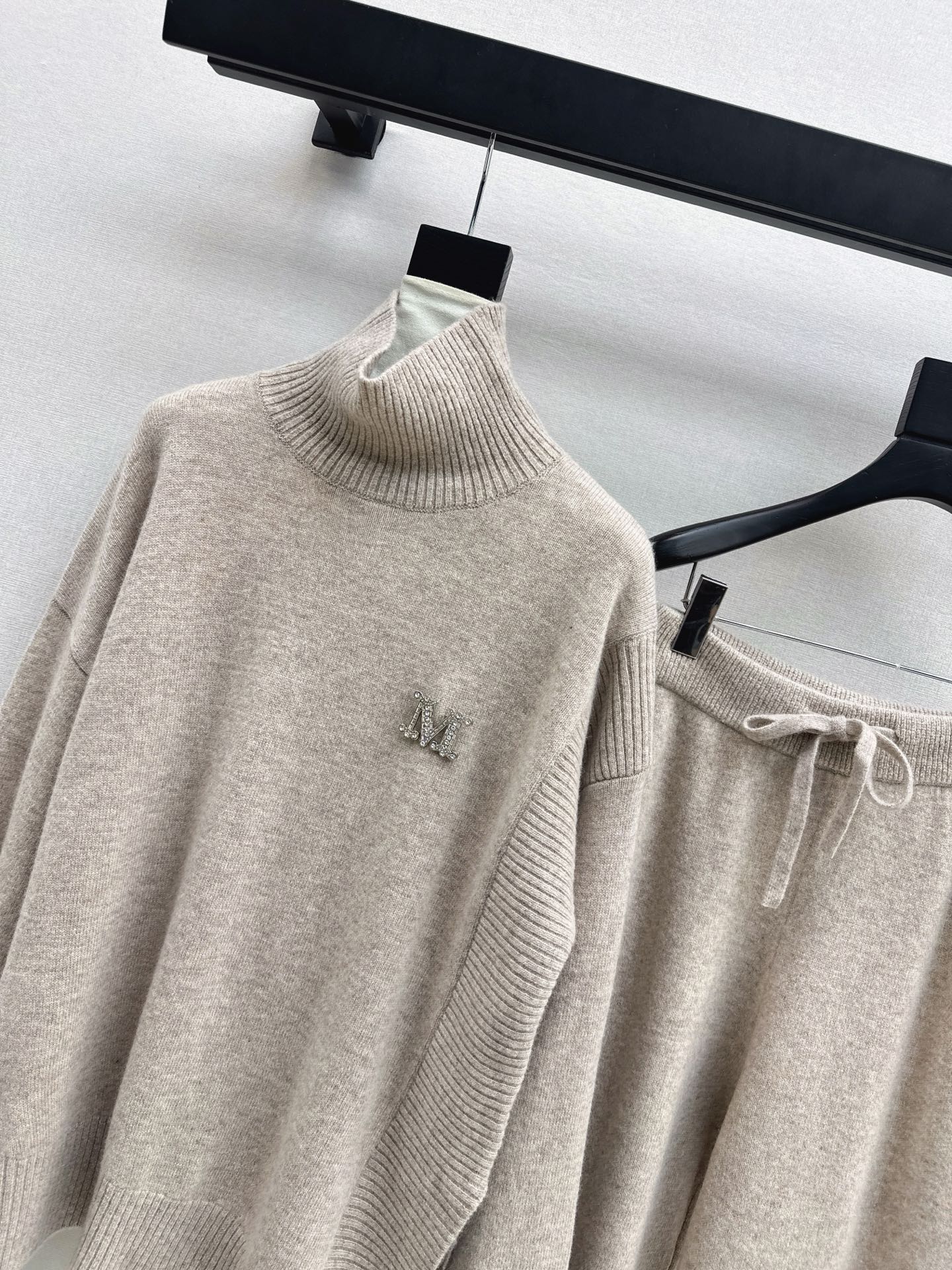 Max 25fw knit high neck sweater+pants outfit sets