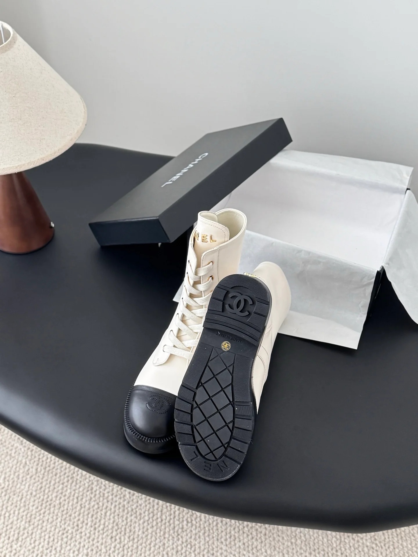 Chan 25fw ankle boots